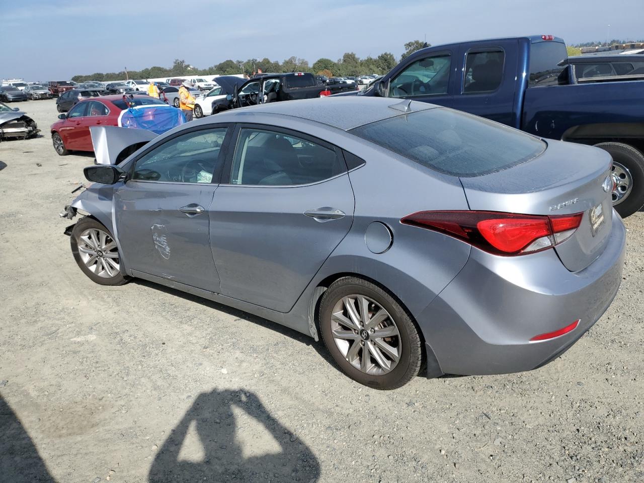 2015 Hyundai Elantra Se Silver vin: 5NPDH4AE0FH601478