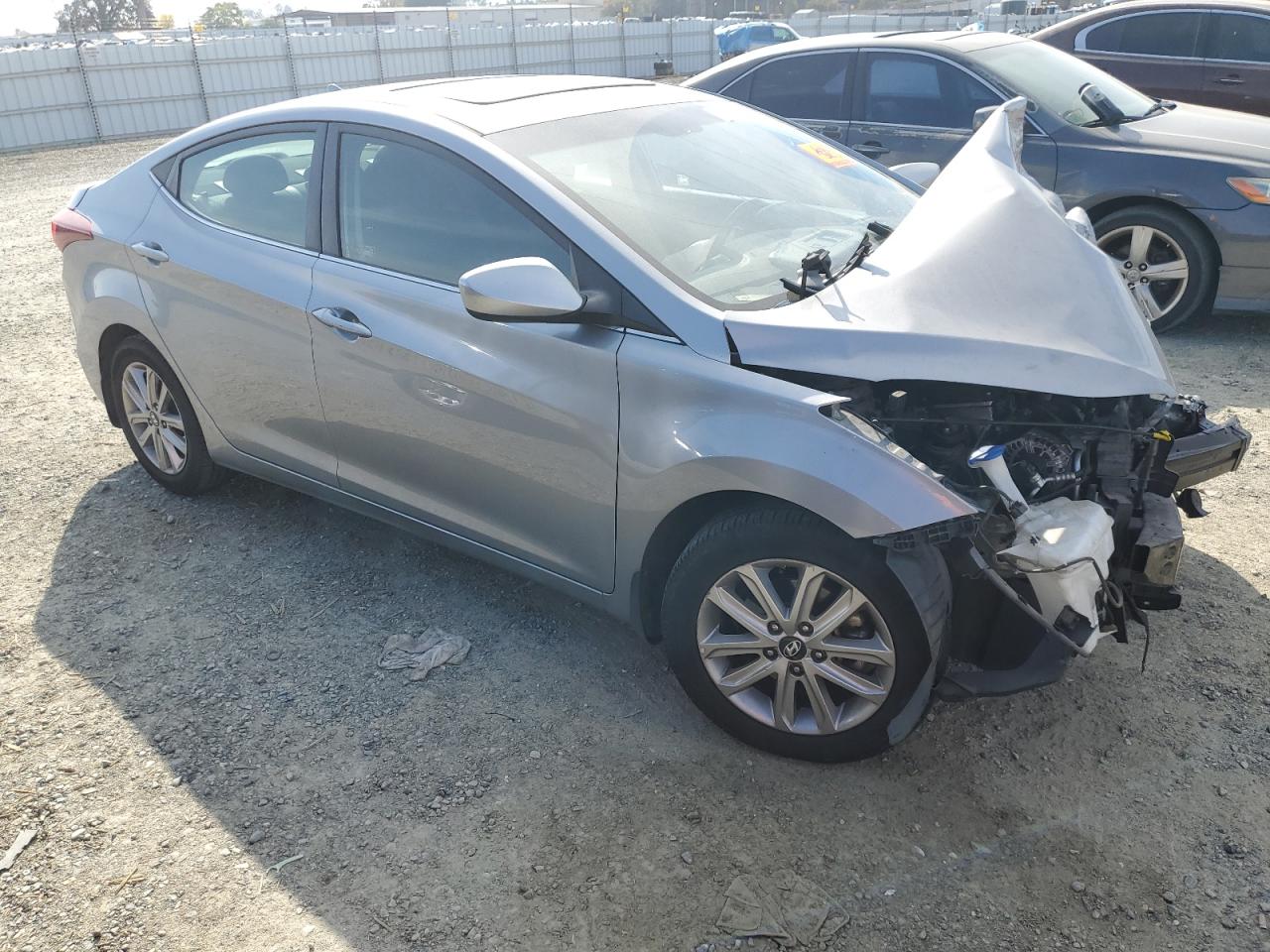 2015 Hyundai Elantra Se Silver vin: 5NPDH4AE0FH601478