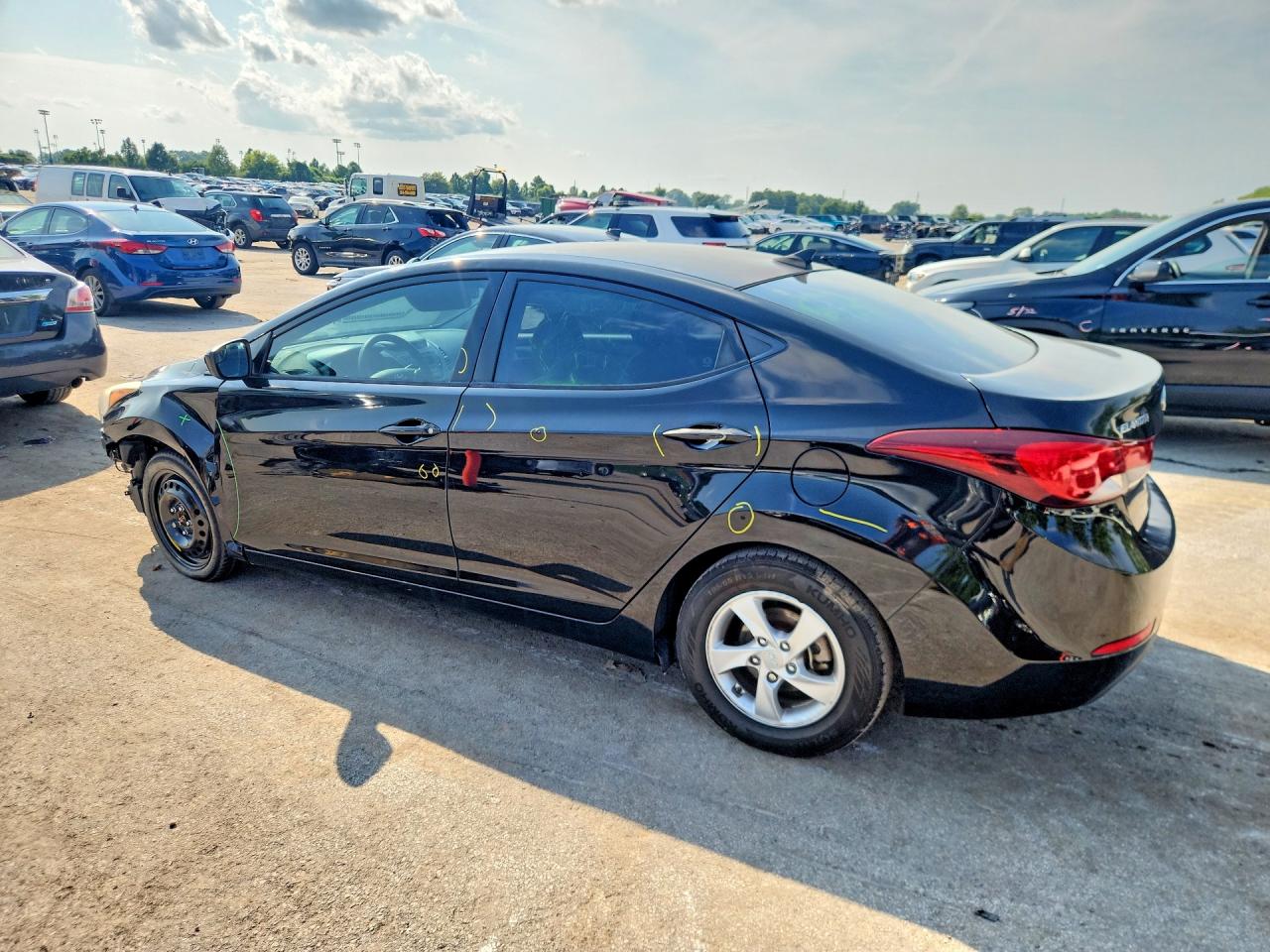 2015 Hyundai Elantra Se Black vin: 5NPDH4AE0FH603831