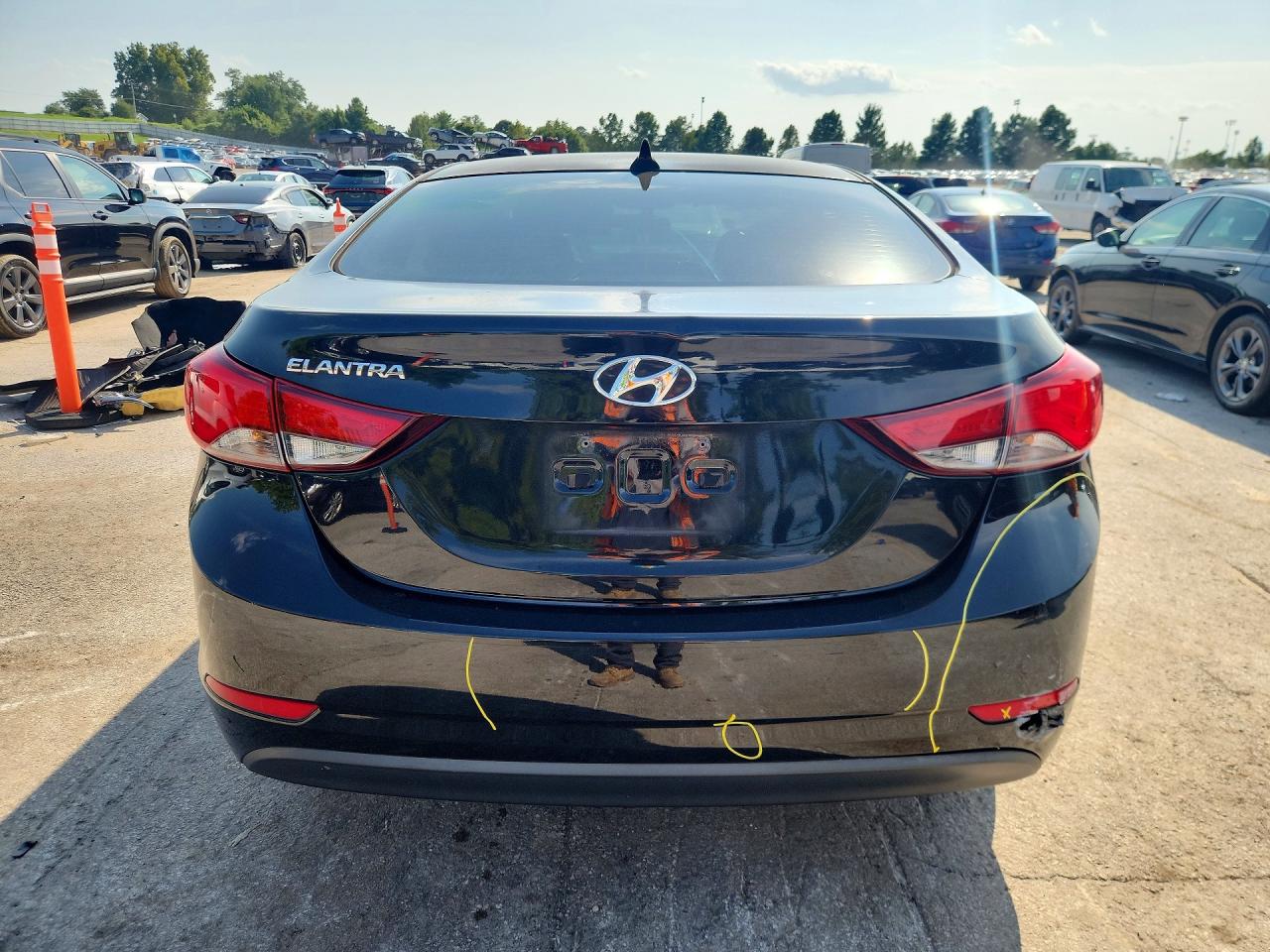 2015 Hyundai Elantra Se Black vin: 5NPDH4AE0FH603831