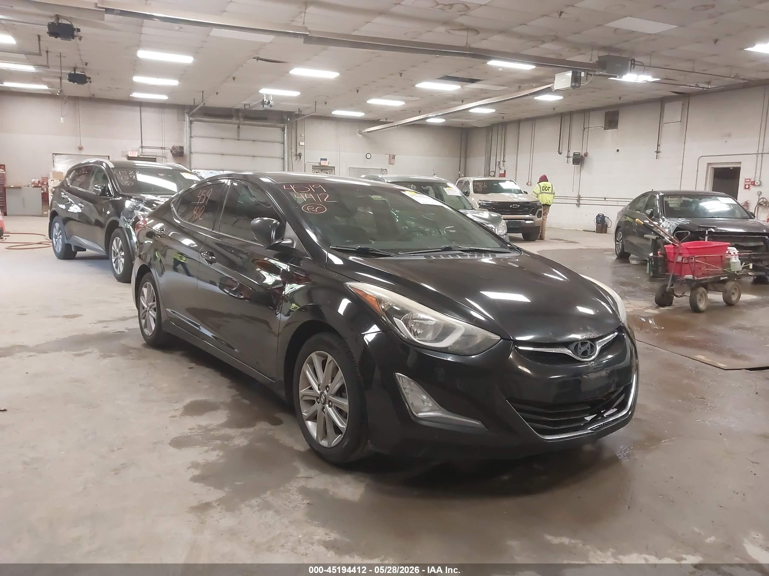 2015 Hyundai Elantra Se/sport/limited Black vin: 5NPDH4AE0FH605269