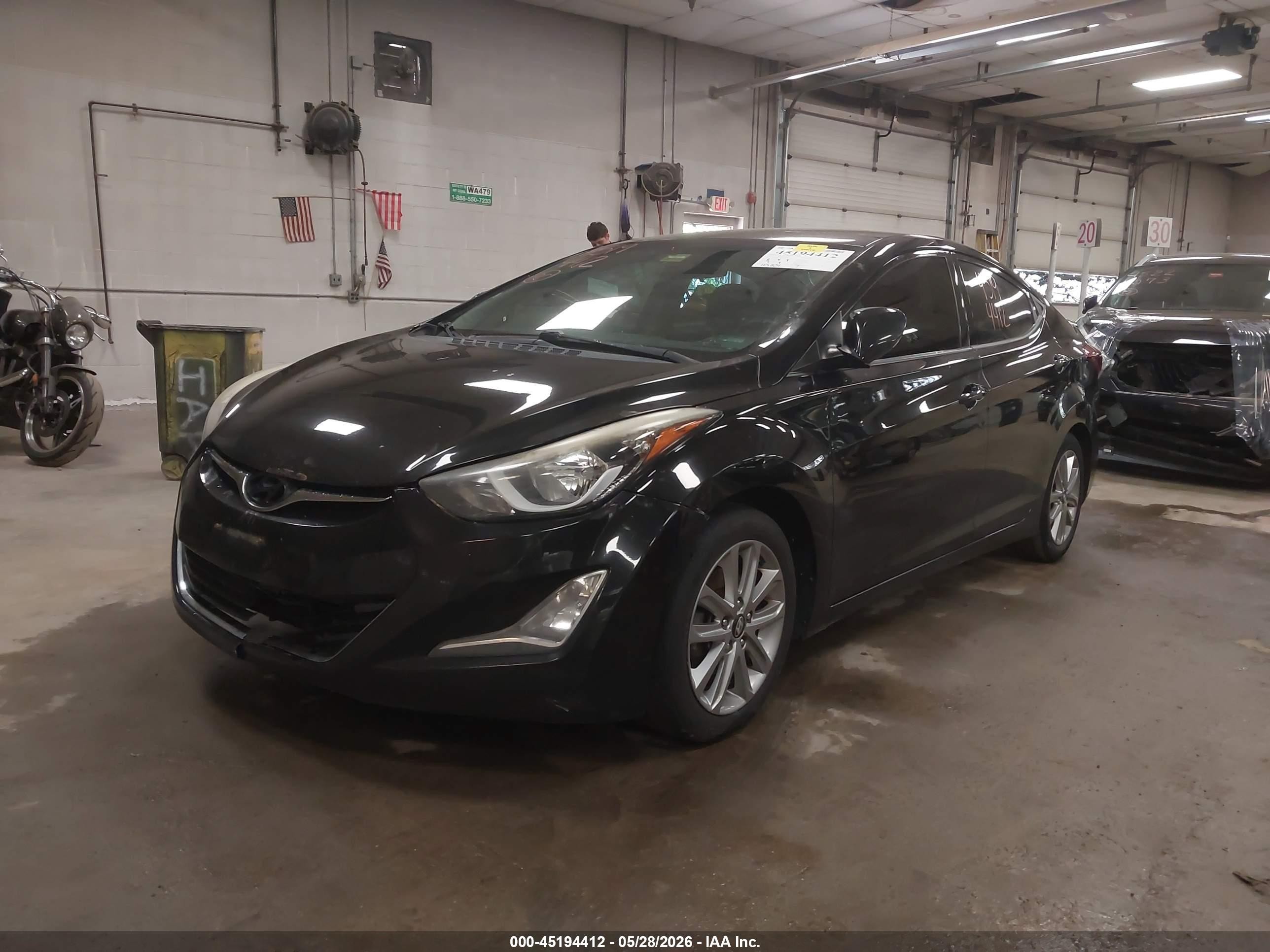 2015 Hyundai Elantra Se/sport/limited Черный vin: 5NPDH4AE0FH605269