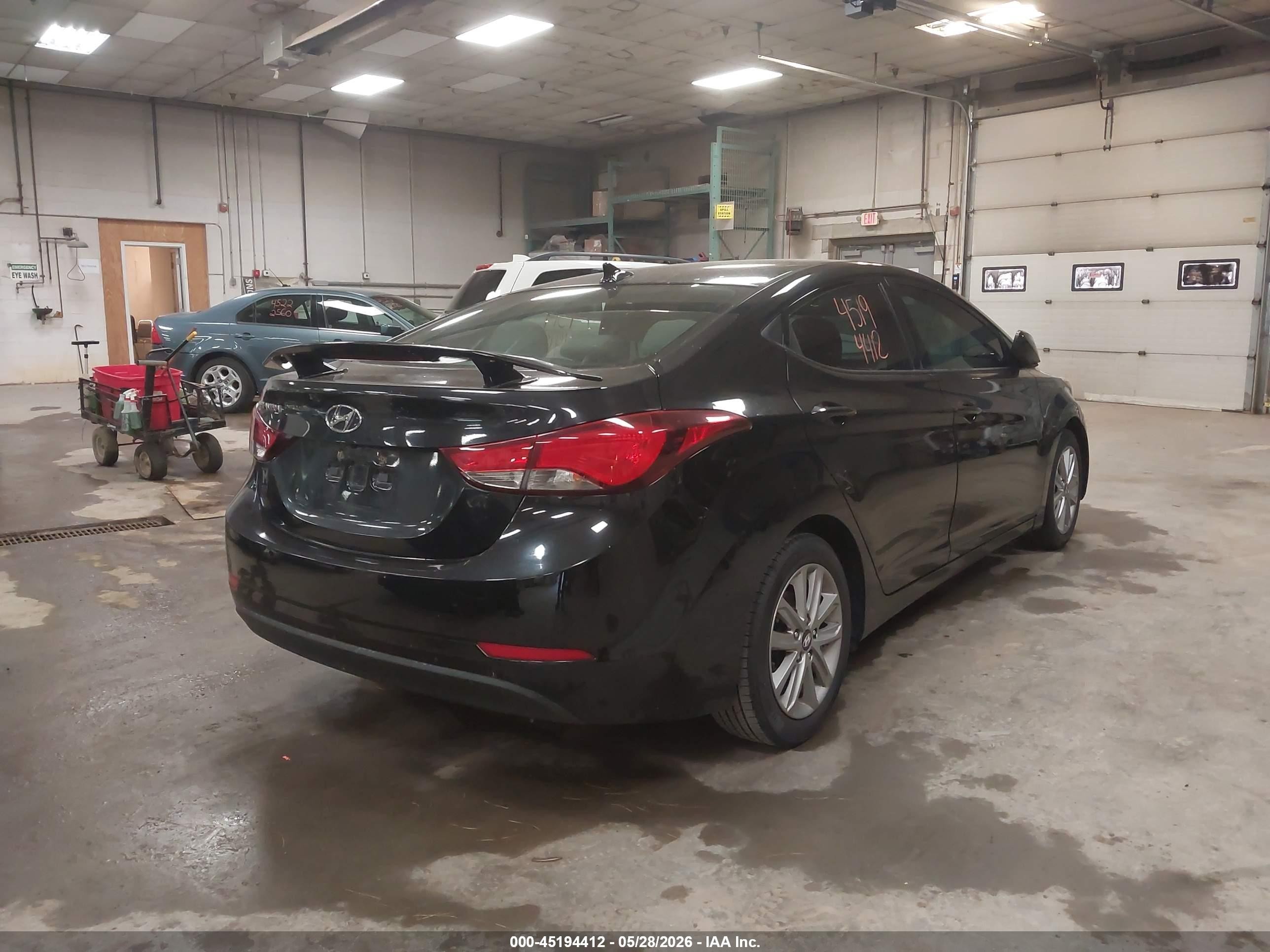 2015 Hyundai Elantra Se/sport/limited Черный vin: 5NPDH4AE0FH605269