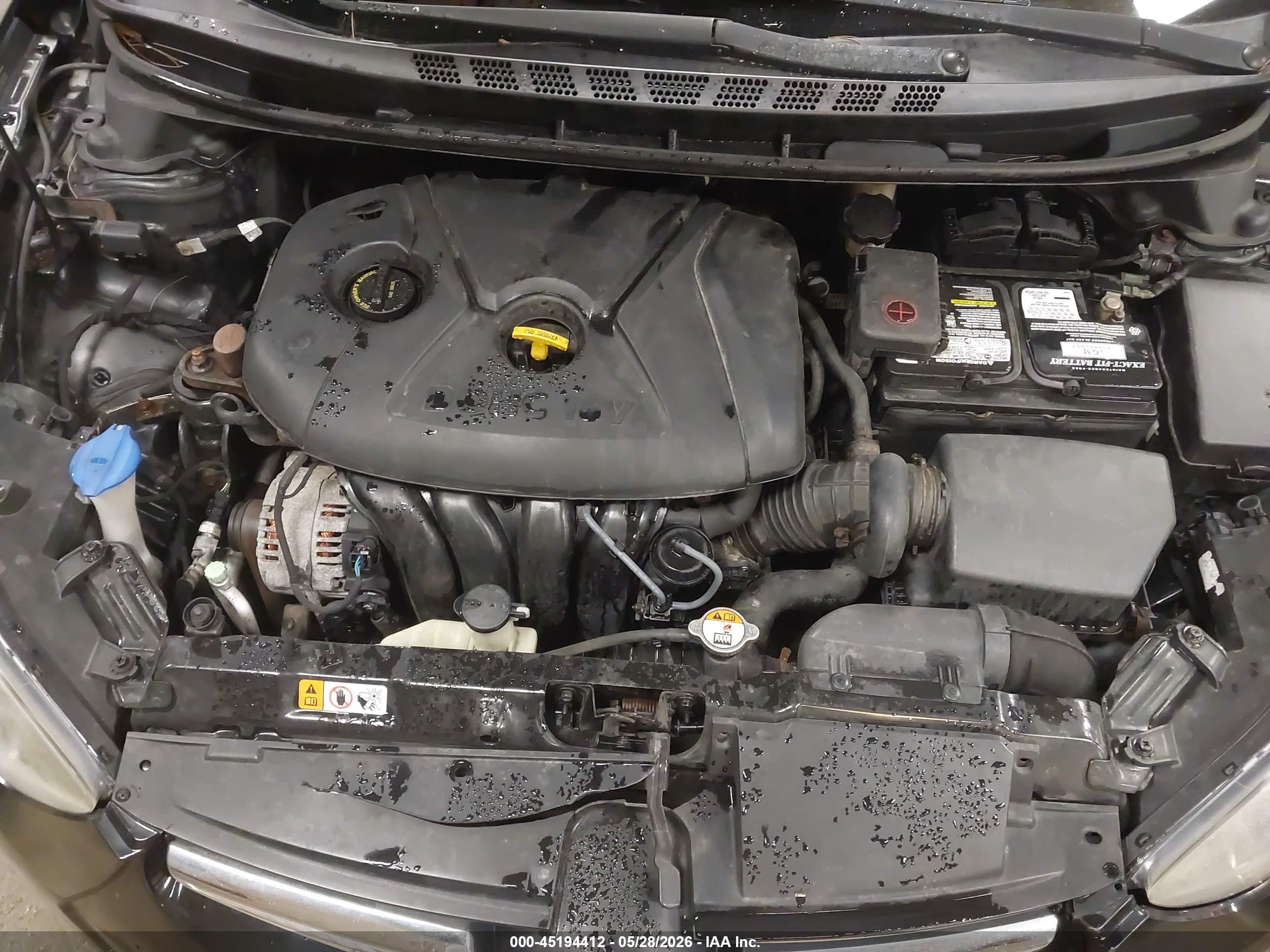2015 Hyundai Elantra Se/sport/limited Черный vin: 5NPDH4AE0FH605269