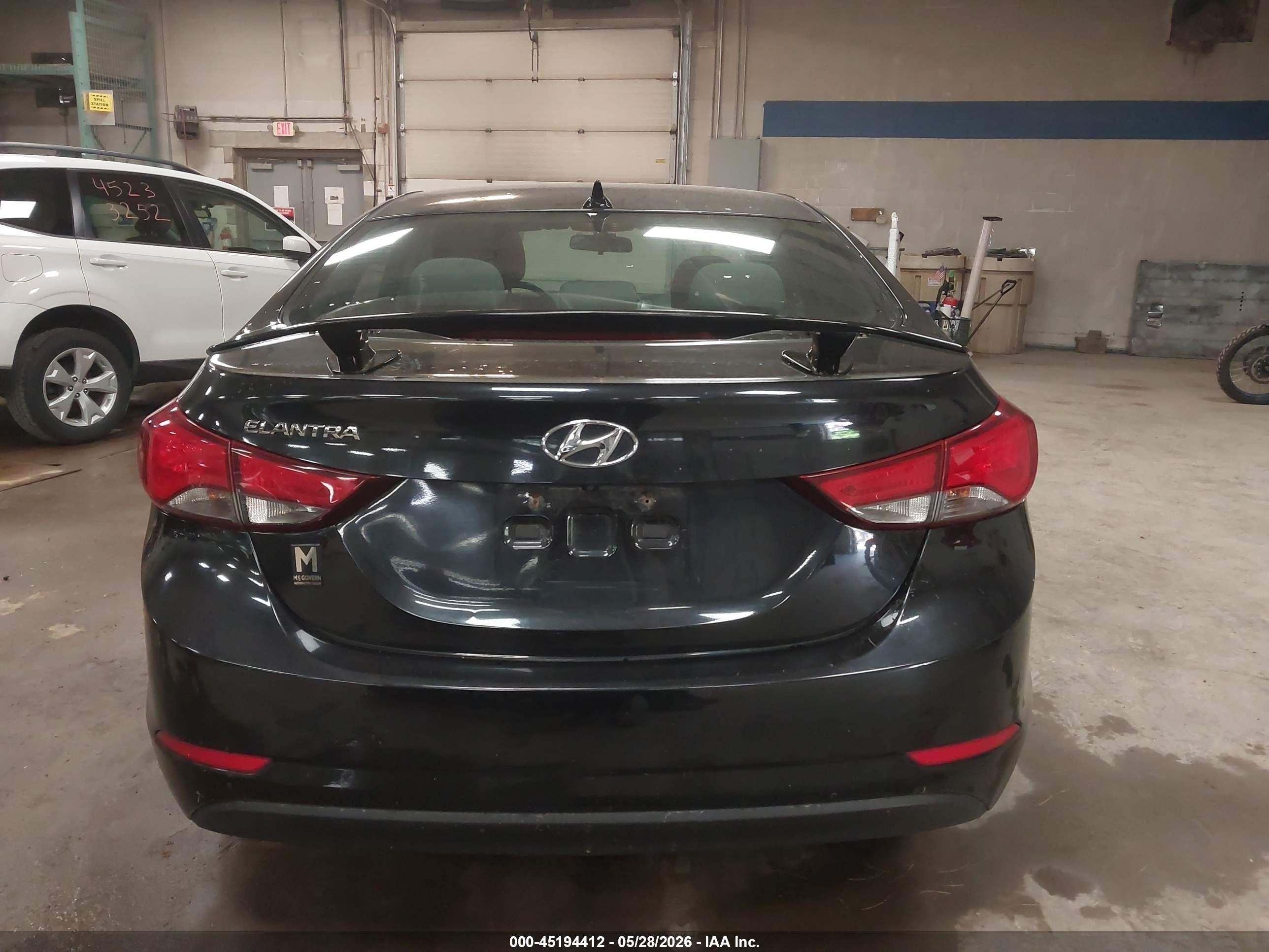 2015 Hyundai Elantra Se/sport/limited Черный vin: 5NPDH4AE0FH605269