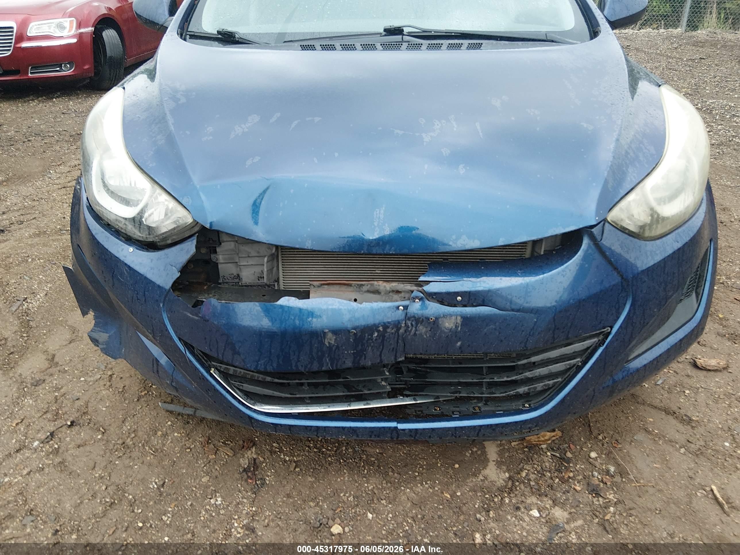 2015 Hyundai Elantra Se Blue vin: 5NPDH4AE0FH606101