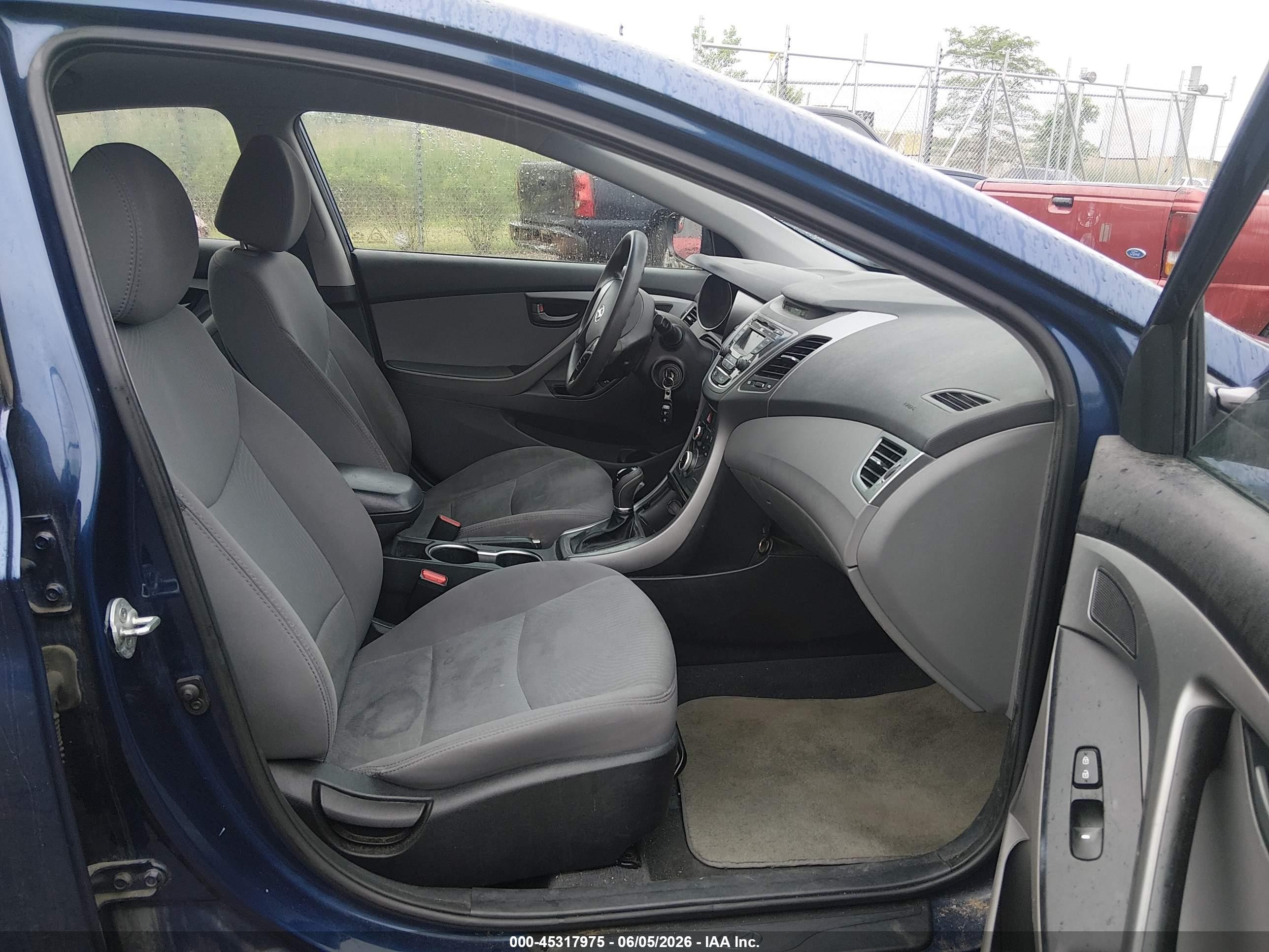 2015 Hyundai Elantra Se Blue vin: 5NPDH4AE0FH606101