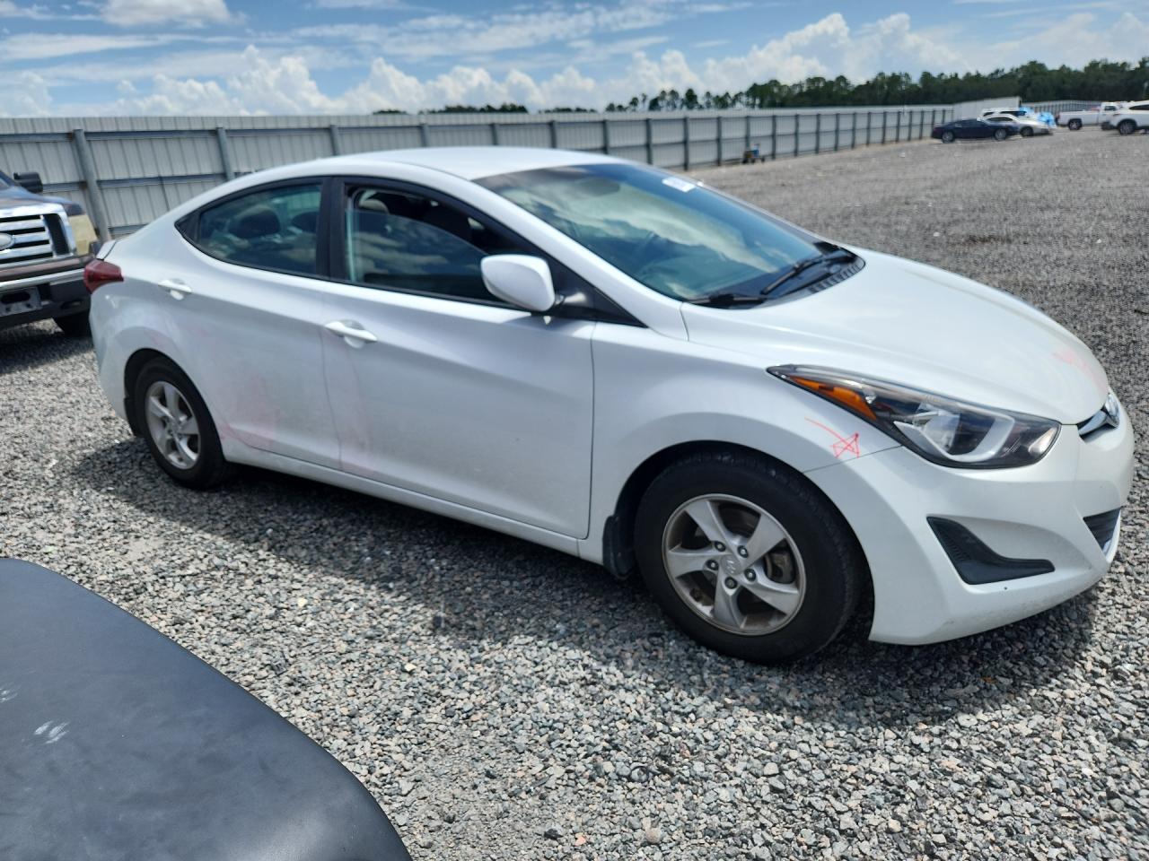 2015 Hyundai Elantra Se White vin: 5NPDH4AE0FH607071