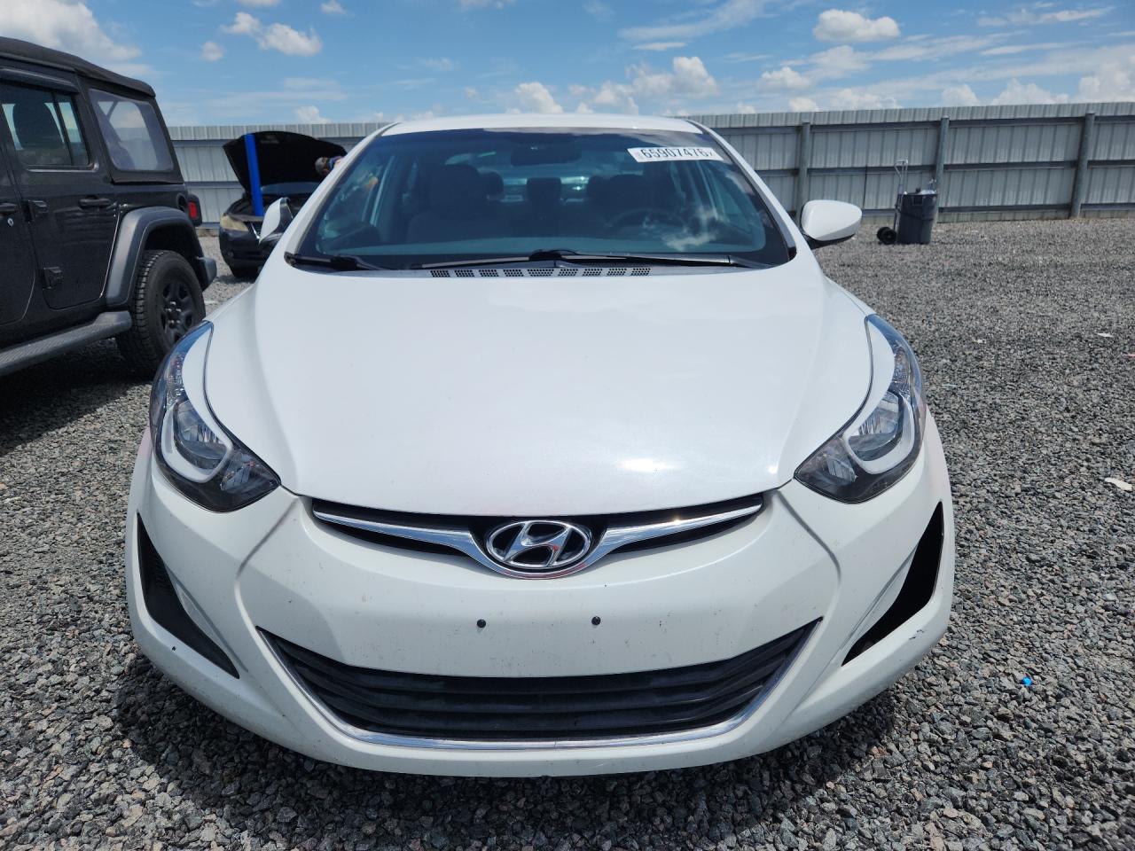 2015 Hyundai Elantra Se White vin: 5NPDH4AE0FH607071