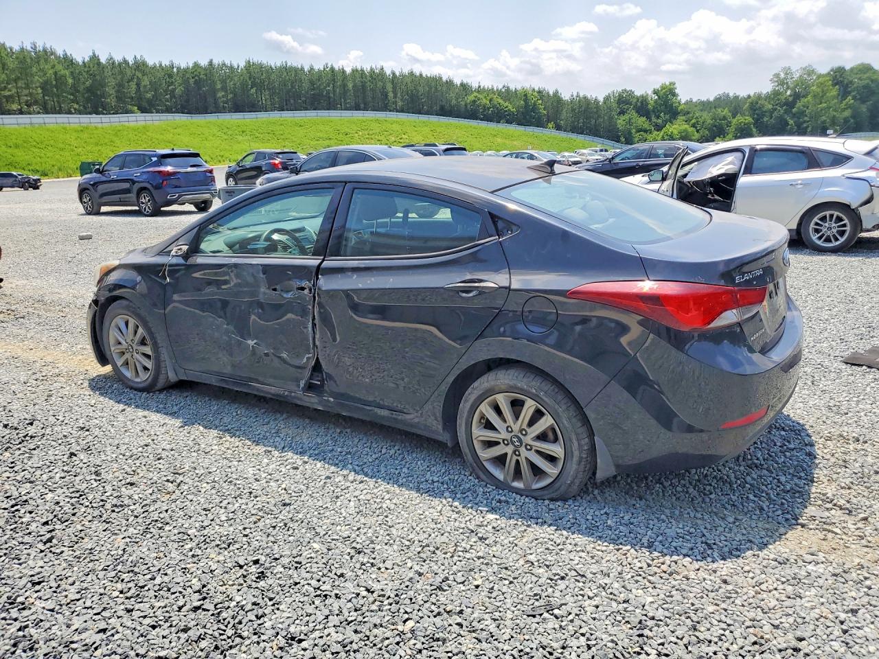 2015 Hyundai Elantra Se Black vin: 5NPDH4AE0FH611590
