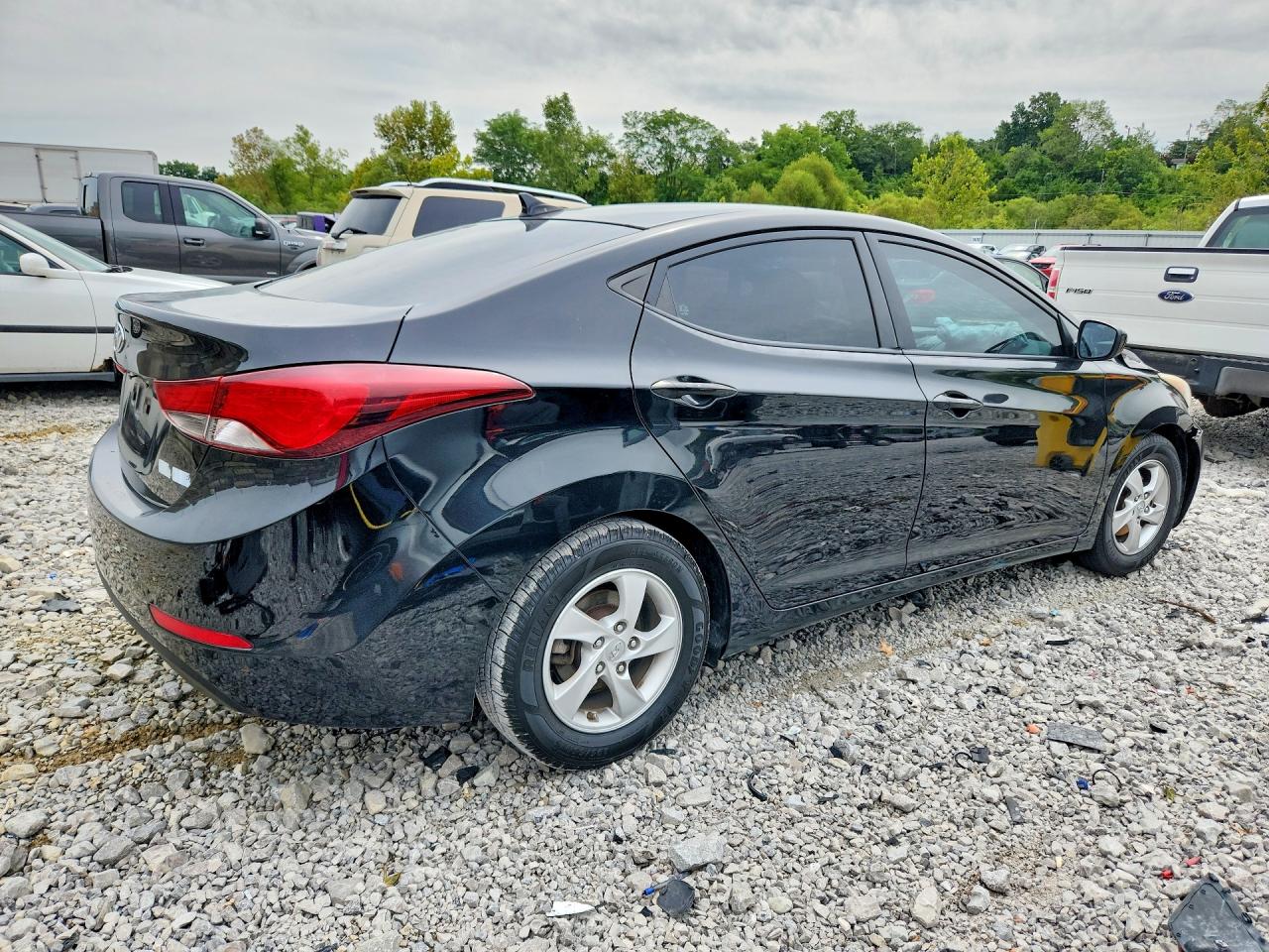2015 Hyundai Elantra Se Черный vin: 5NPDH4AE0FH621083