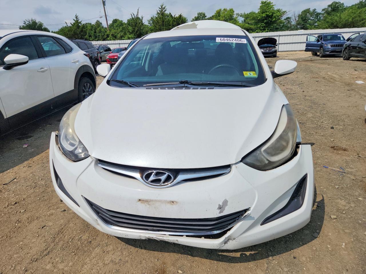 2015 Hyundai Elantra Se White vin: 5NPDH4AE0FH621150