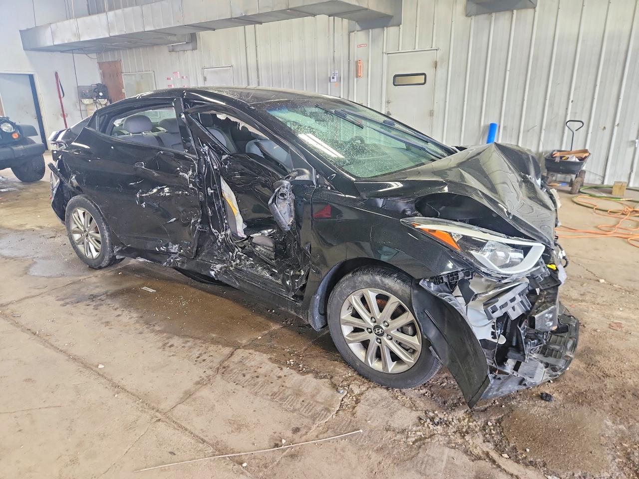 2015 Hyundai Elantra Se Black vin: 5NPDH4AE0FH629801