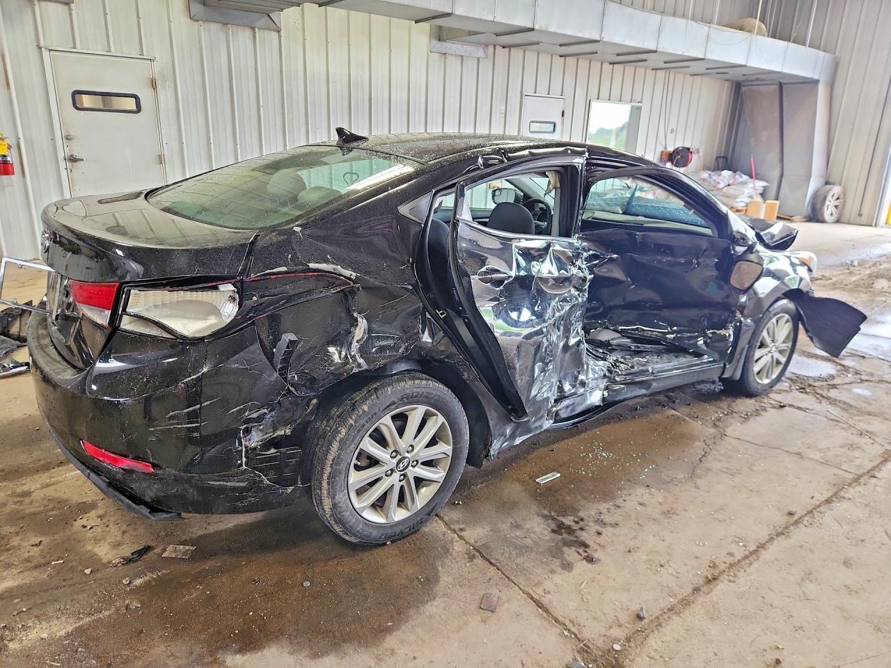 2015 Hyundai Elantra Se Black vin: 5NPDH4AE0FH629801