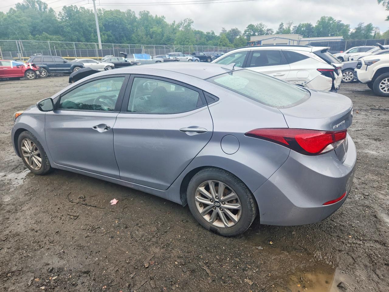 2015 Hyundai Elantra Se Gray vin: 5NPDH4AE0FH633072