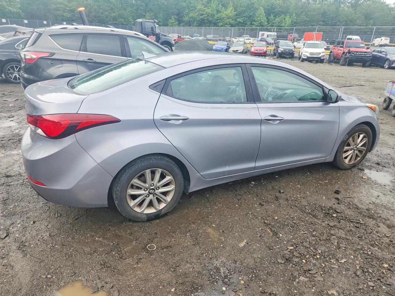 2015 Hyundai Elantra Se Gray vin: 5NPDH4AE0FH633072