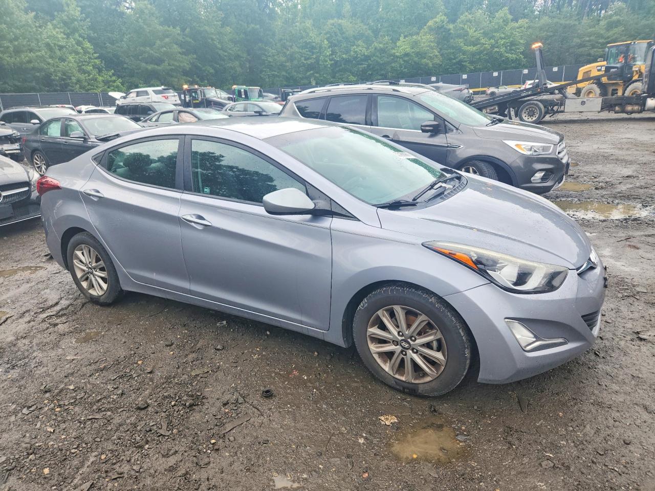 2015 Hyundai Elantra Se Gray vin: 5NPDH4AE0FH633072