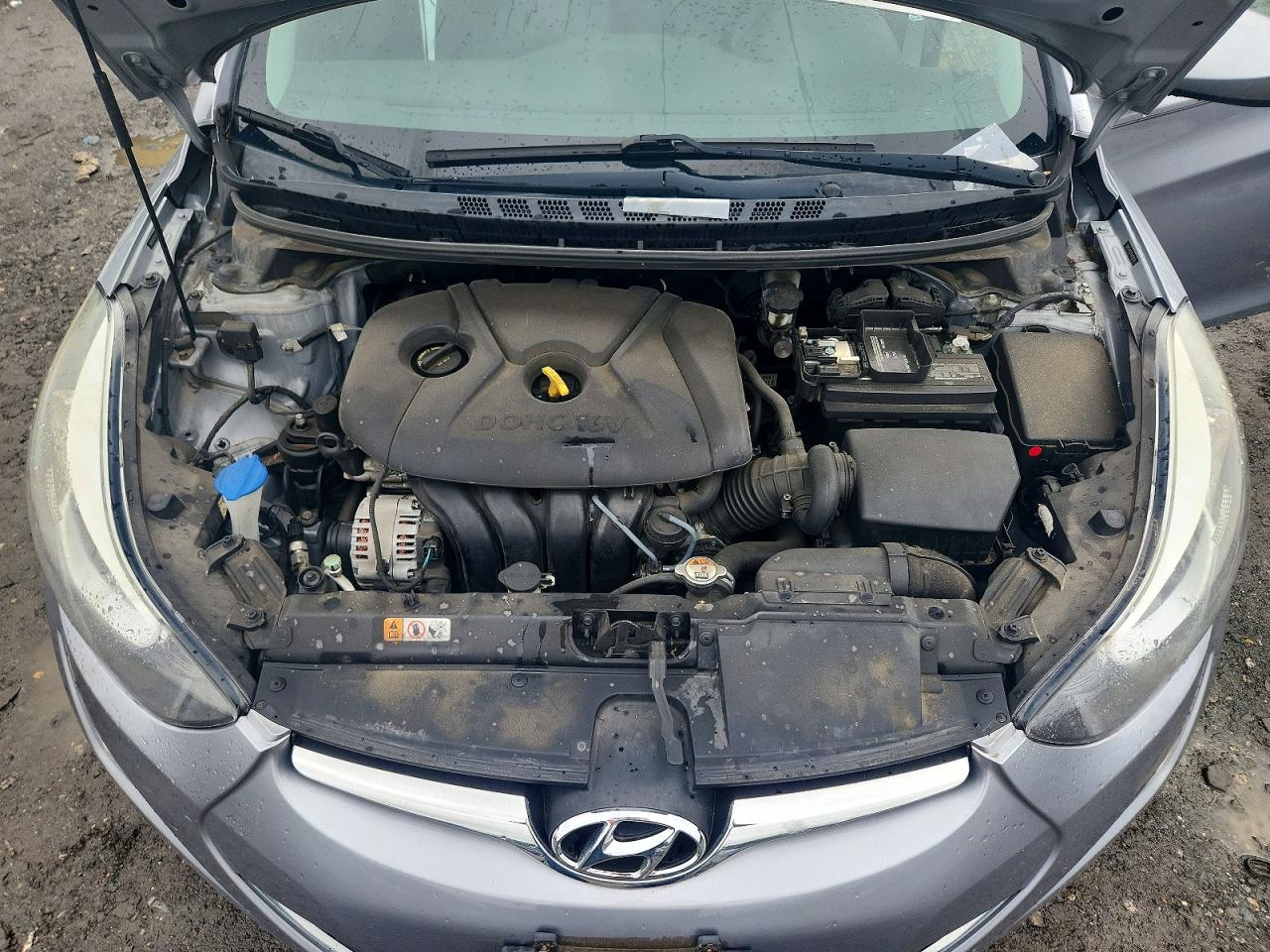 2015 Hyundai Elantra Se Gray vin: 5NPDH4AE0FH633072