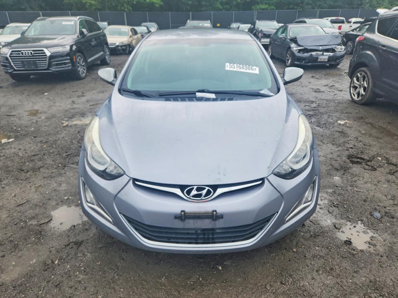 2015 Hyundai Elantra Se Gray vin: 5NPDH4AE0FH633072