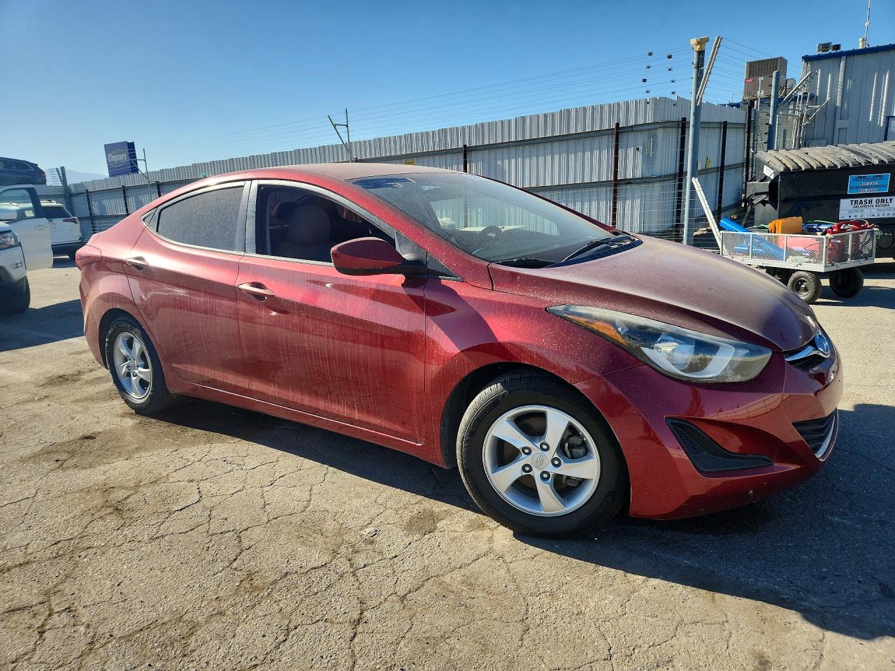 2015 Hyundai Elantra Se Red vin: 5NPDH4AE0FH646775