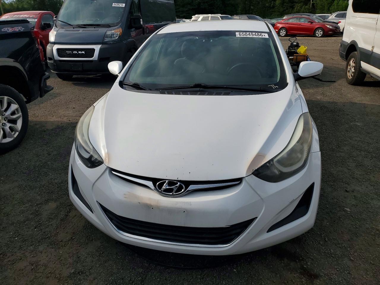 2015 Hyundai Elantra Se White vin: 5NPDH4AE0FH650969