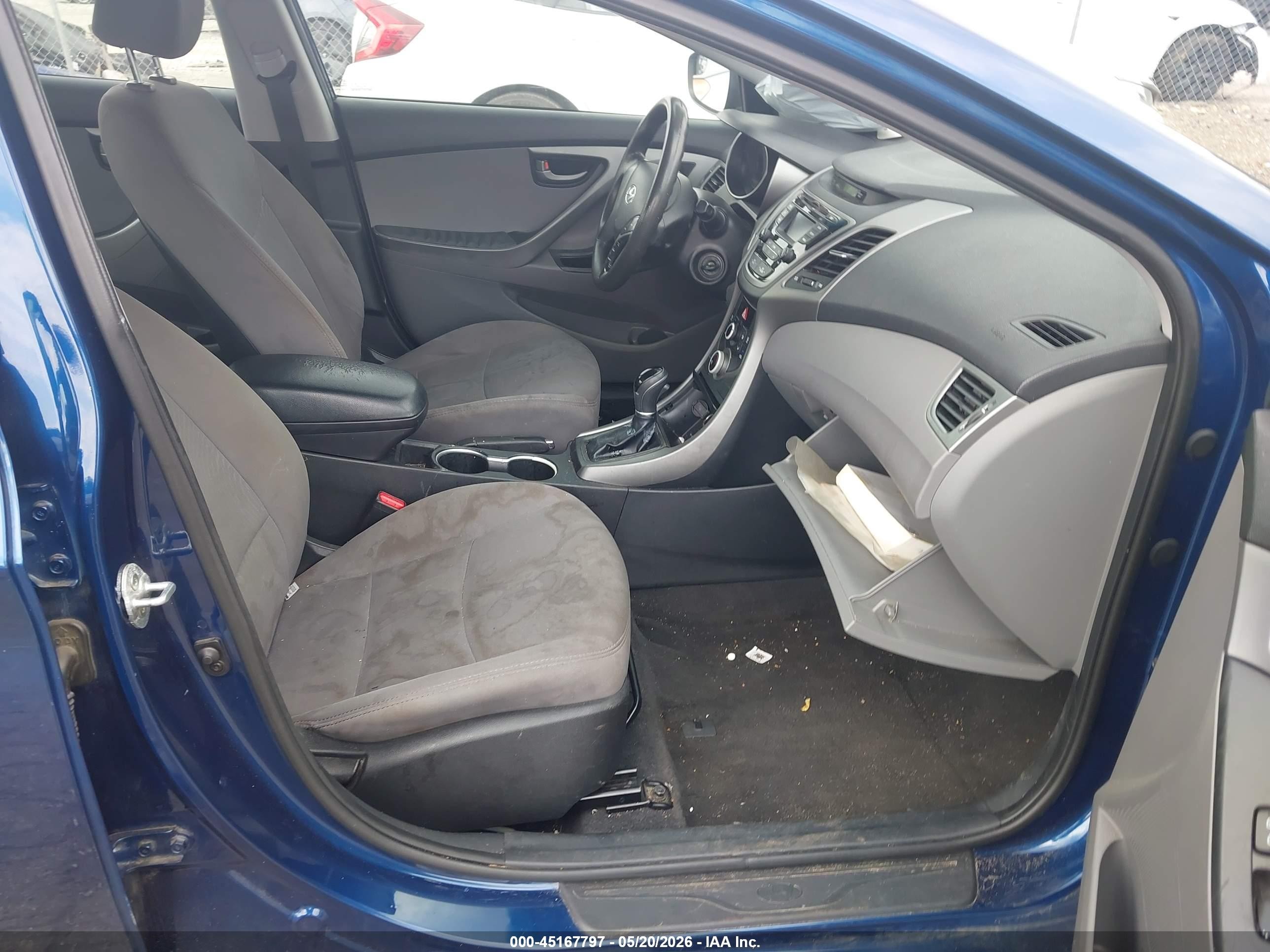 2015 Hyundai Elantra Se Dark Blue vin: 5NPDH4AE0FH652091