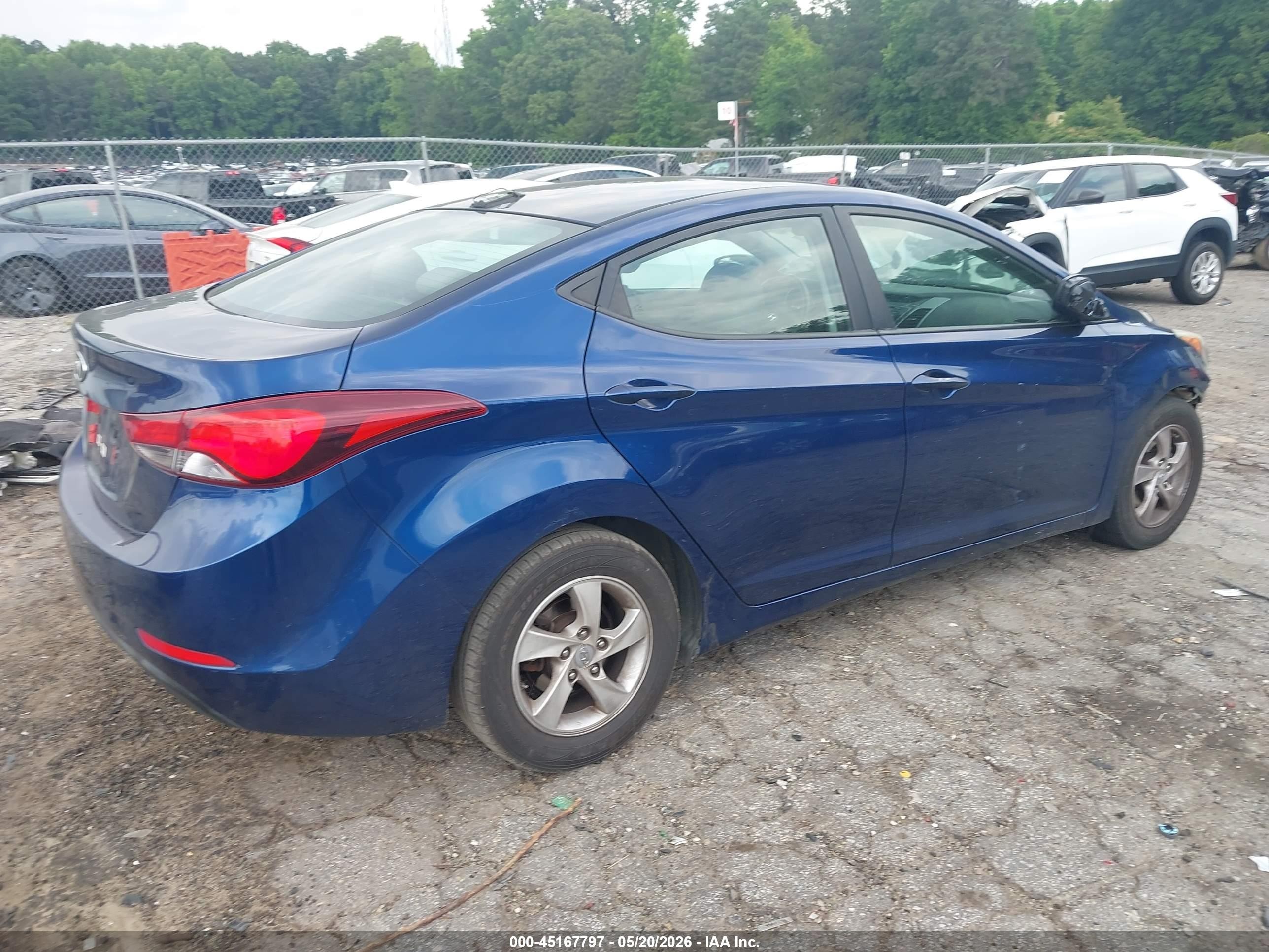 2015 Hyundai Elantra Se Dark Blue vin: 5NPDH4AE0FH652091