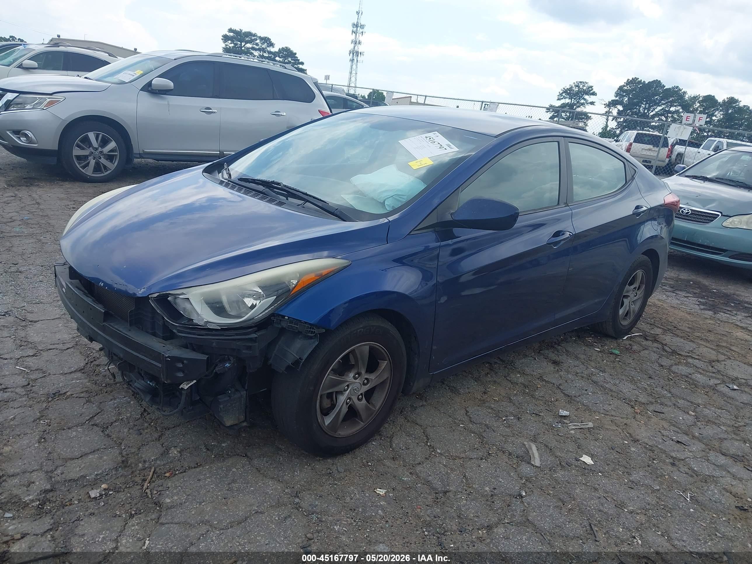 2015 Hyundai Elantra Se Dark Blue vin: 5NPDH4AE0FH652091
