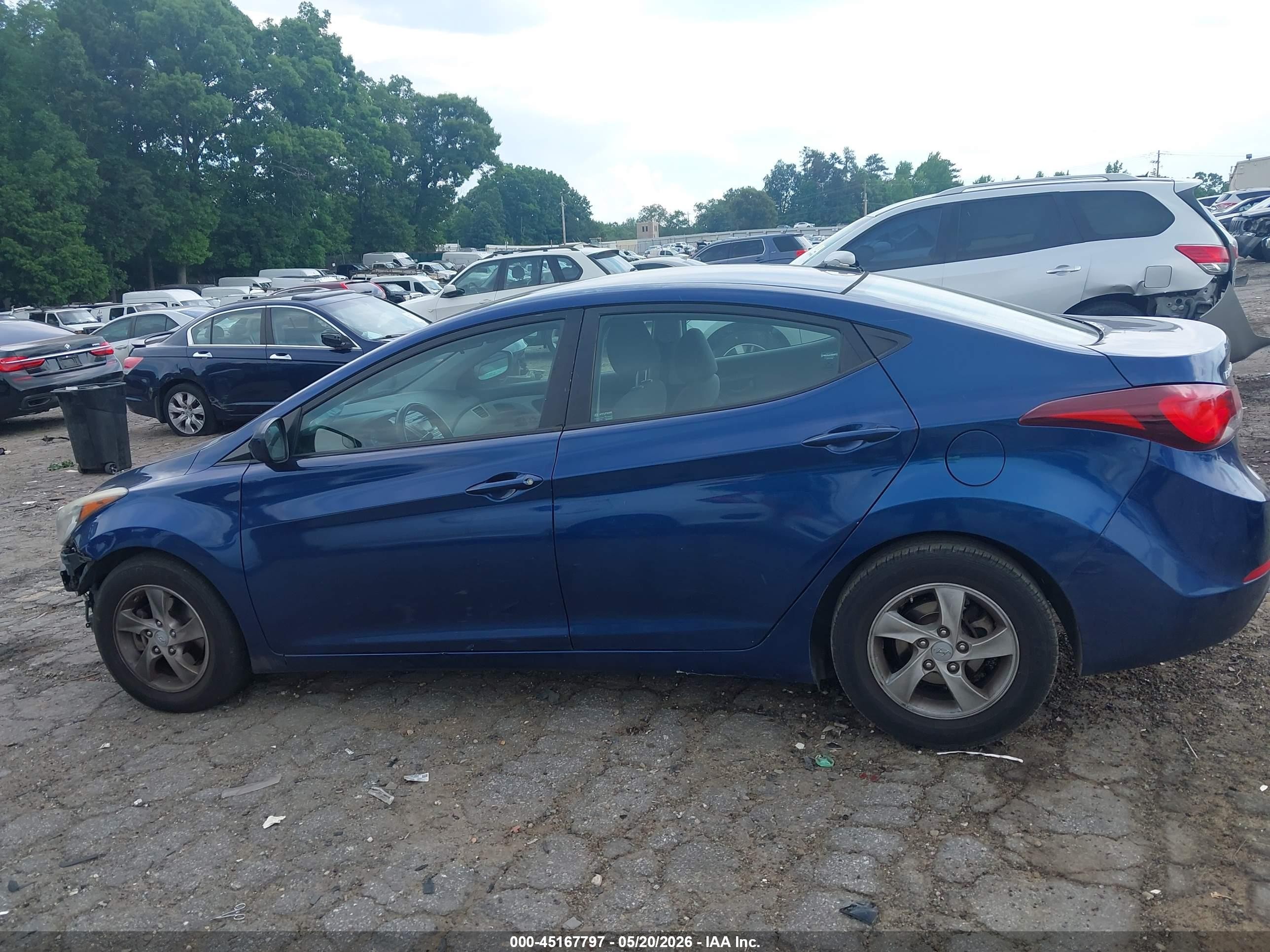 2015 Hyundai Elantra Se Dark Blue vin: 5NPDH4AE0FH652091