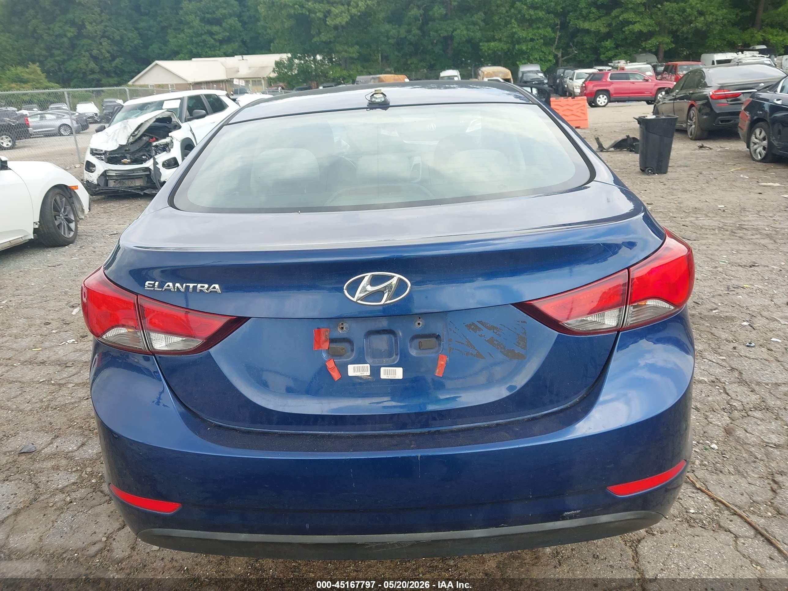 2015 Hyundai Elantra Se Dark Blue vin: 5NPDH4AE0FH652091