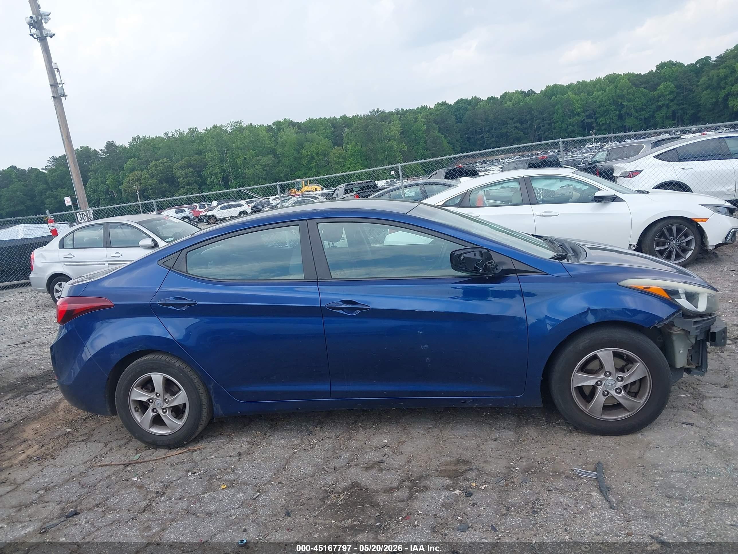 2015 Hyundai Elantra Se Dark Blue vin: 5NPDH4AE0FH652091