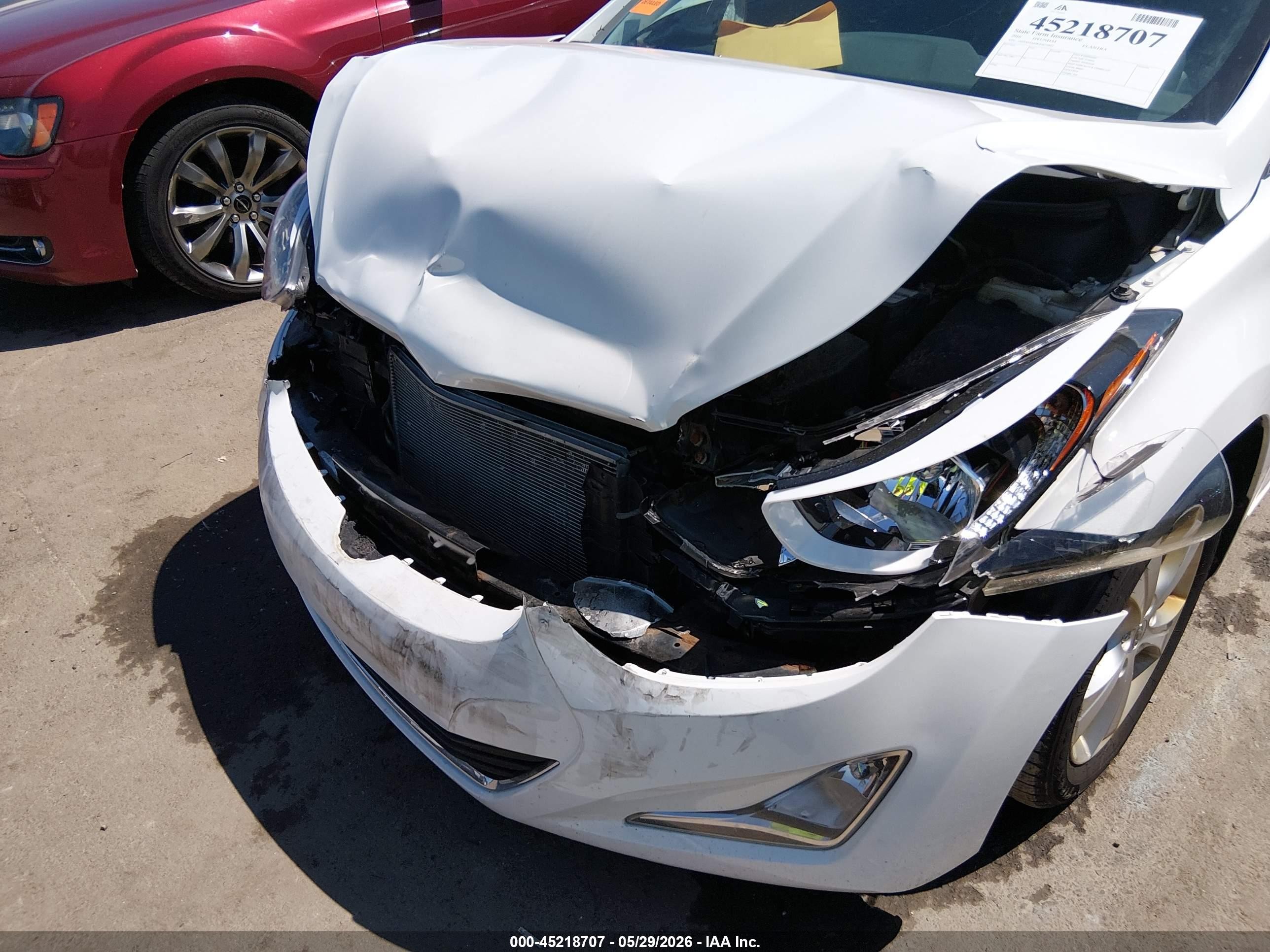 2016 Hyundai Elantra Value Edition White vin: 5NPDH4AE0GH675923