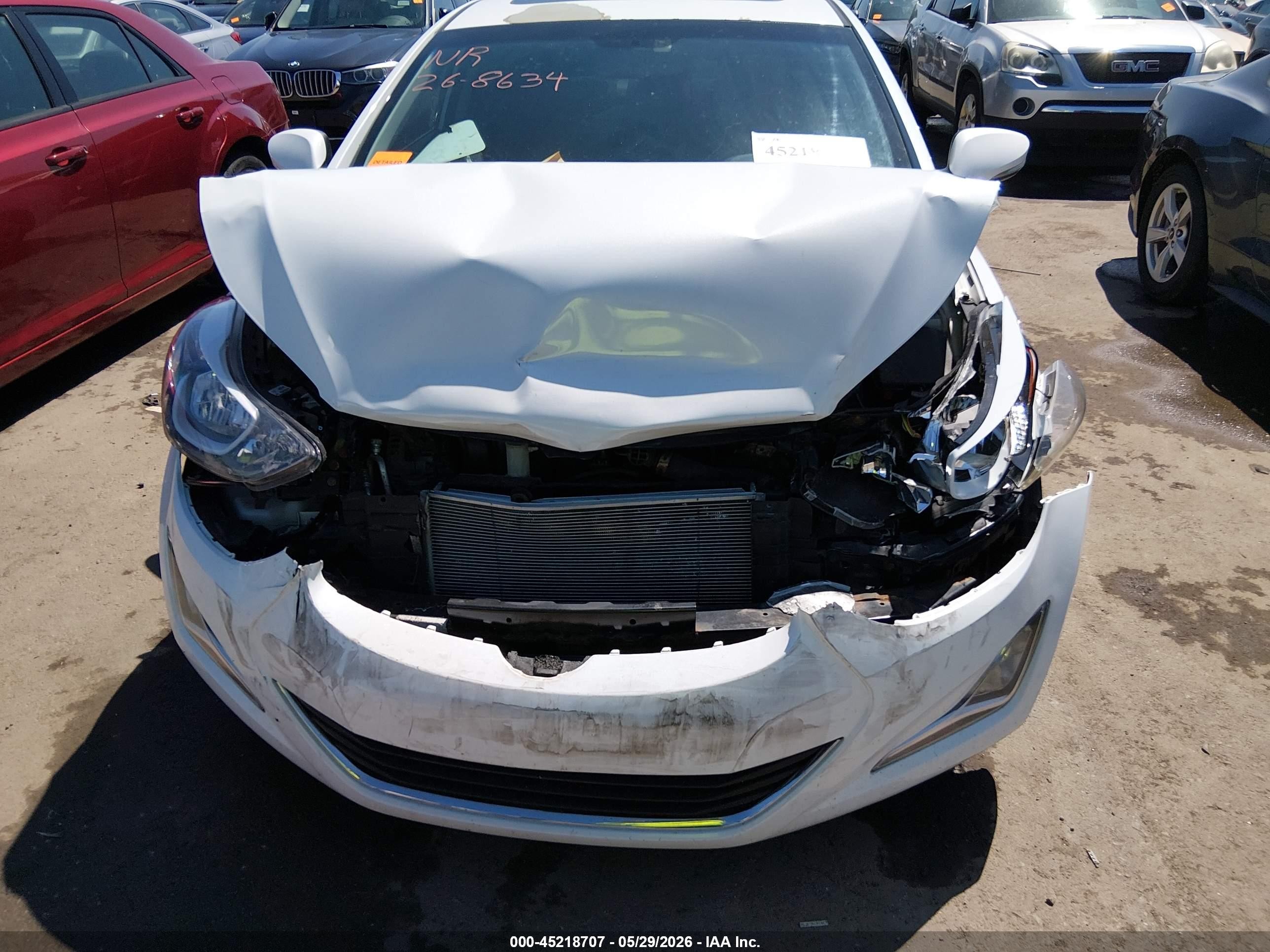 2016 Hyundai Elantra Value Edition White vin: 5NPDH4AE0GH675923