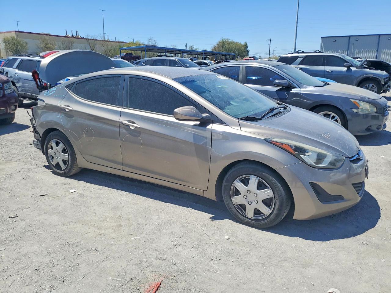2016 Hyundai Elantra Se Желто-коричневый vin: 5NPDH4AE0GH694987
