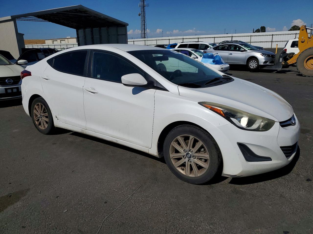 2016 Hyundai Elantra Se White vin: 5NPDH4AE0GH714347