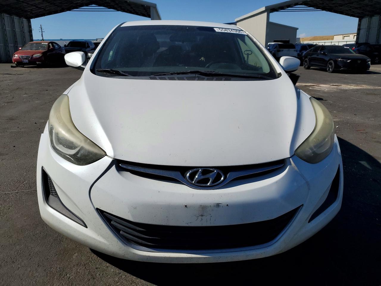 2016 Hyundai Elantra Se White vin: 5NPDH4AE0GH714347