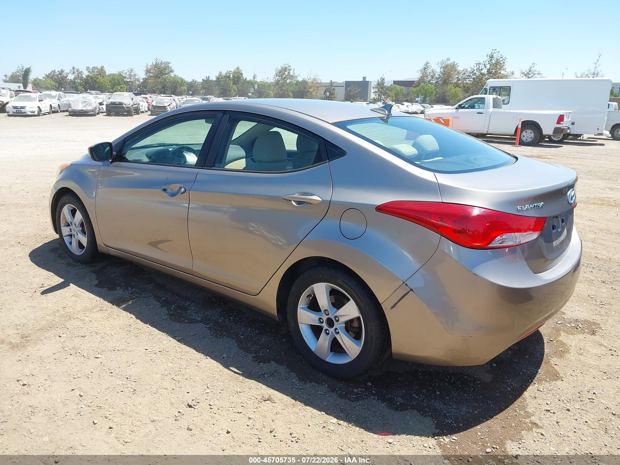 2011 Hyundai Elantra Gls Серый vin: 5NPDH4AE1BH001272