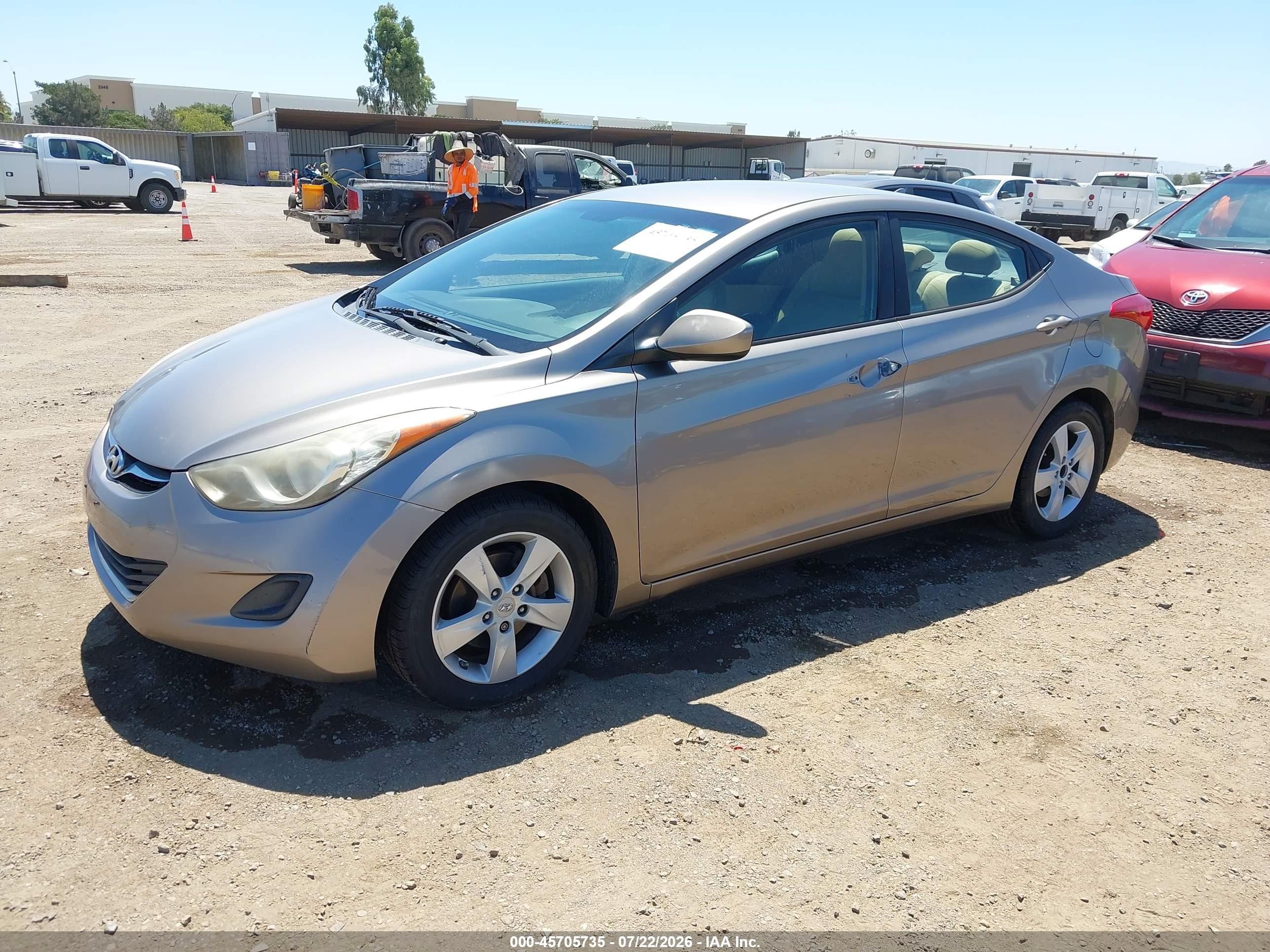 2011 Hyundai Elantra Gls Серый vin: 5NPDH4AE1BH001272