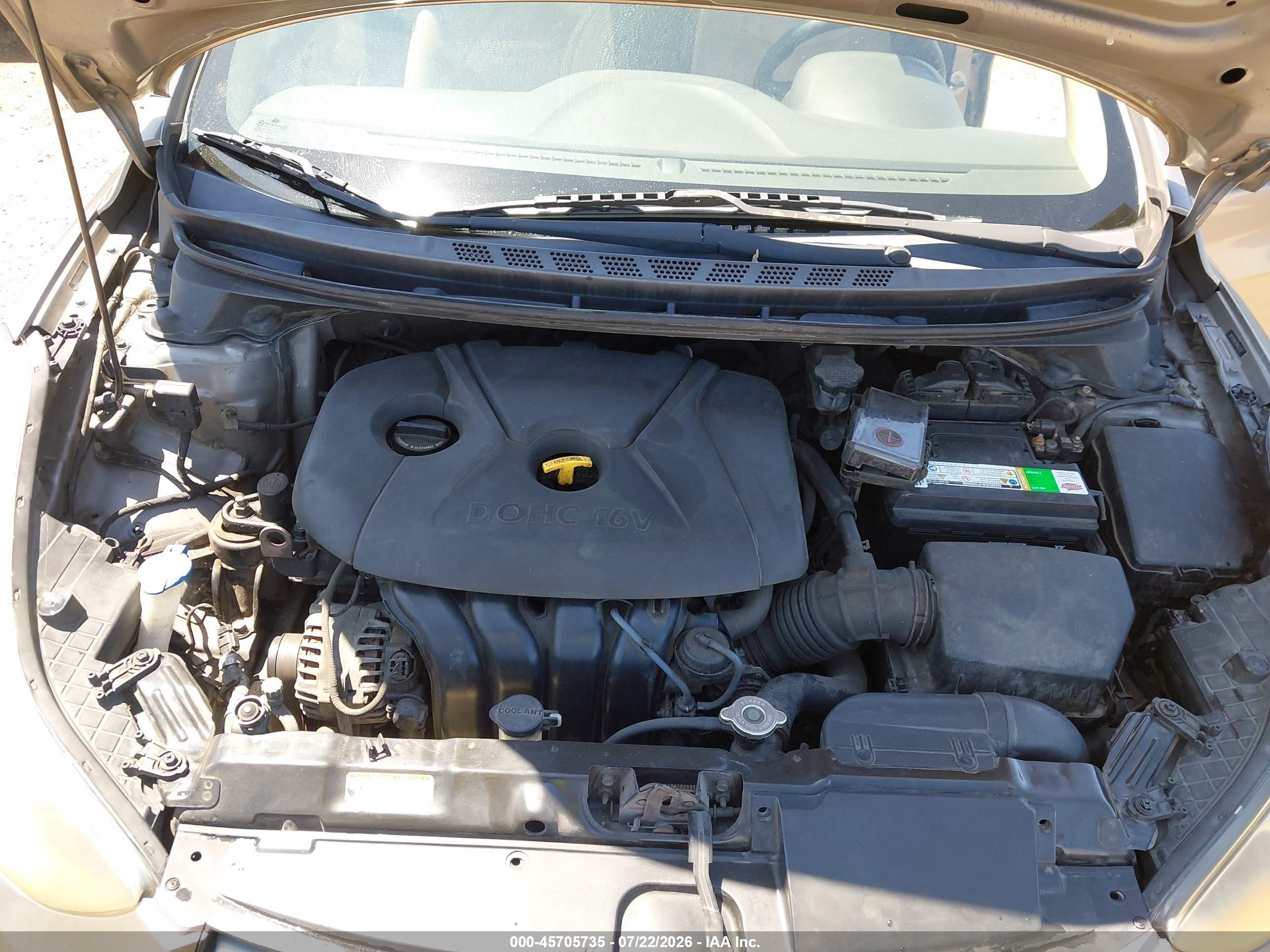 2011 Hyundai Elantra Gls Серый vin: 5NPDH4AE1BH001272
