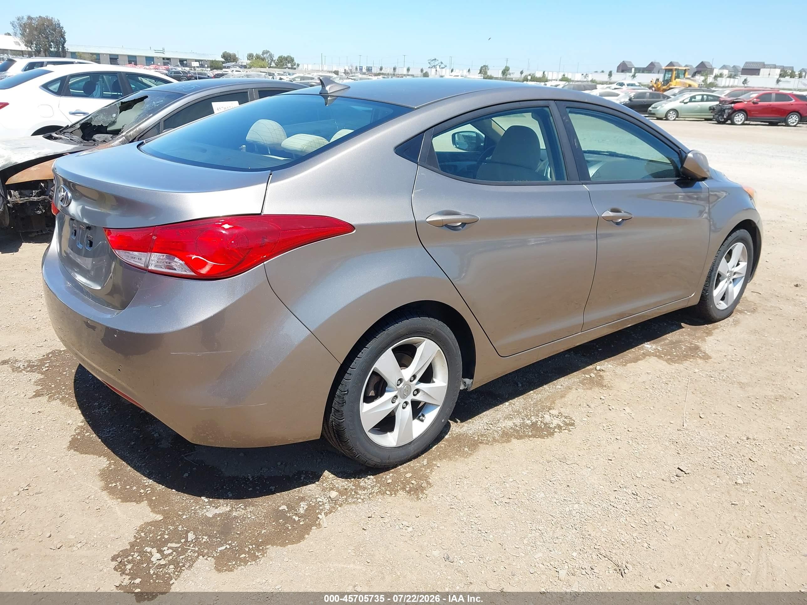 2011 Hyundai Elantra Gls Серый vin: 5NPDH4AE1BH001272