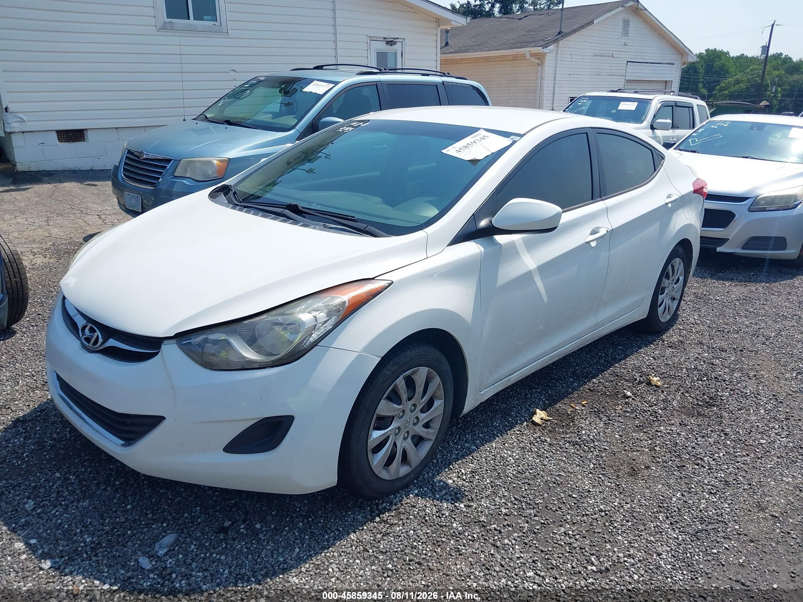 2011 Hyundai Elantra Gls White vin: 5NPDH4AE1BH023871