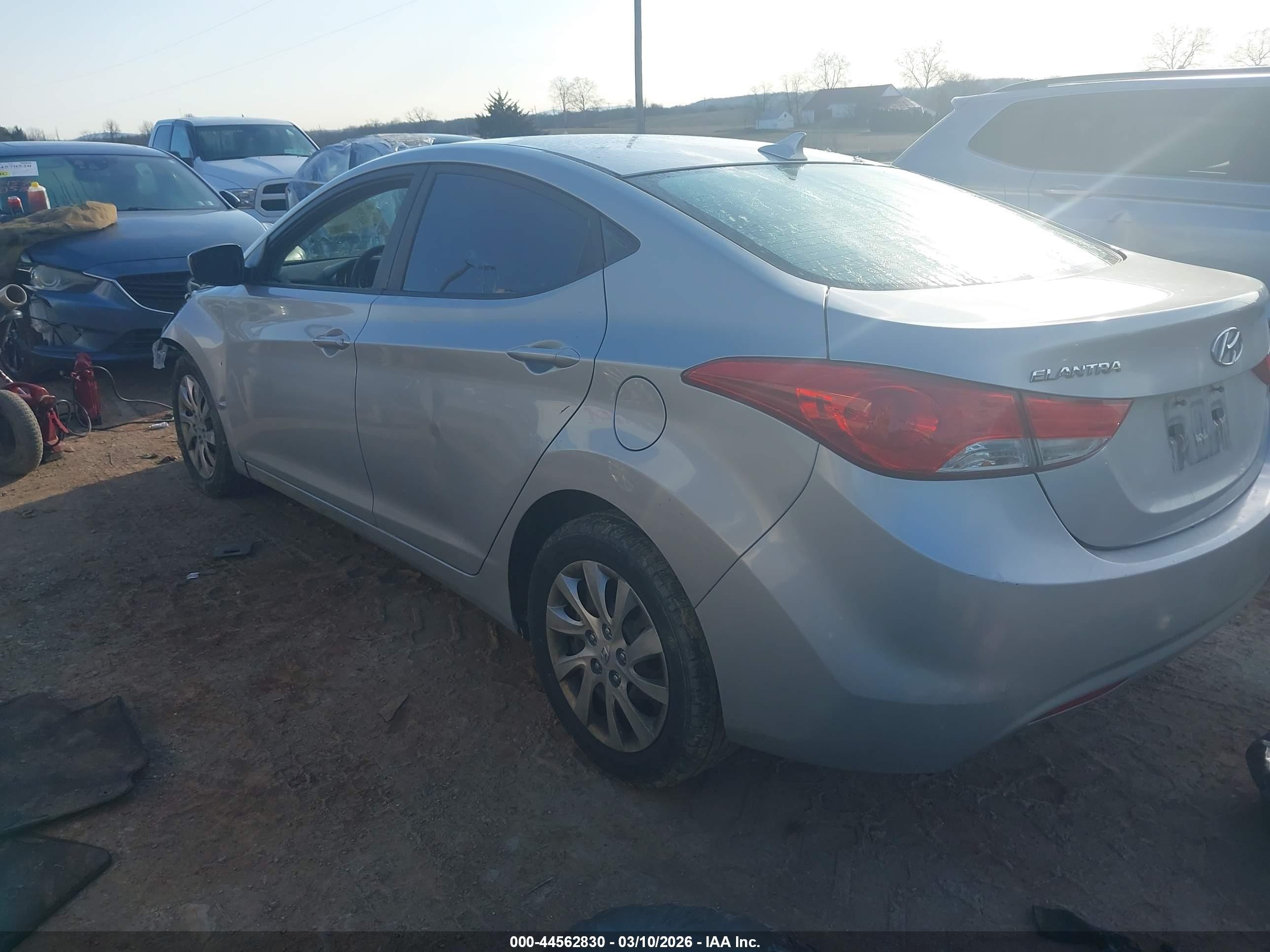2011 Hyundai Elantra Gls Gray vin: 5NPDH4AE1BH029816