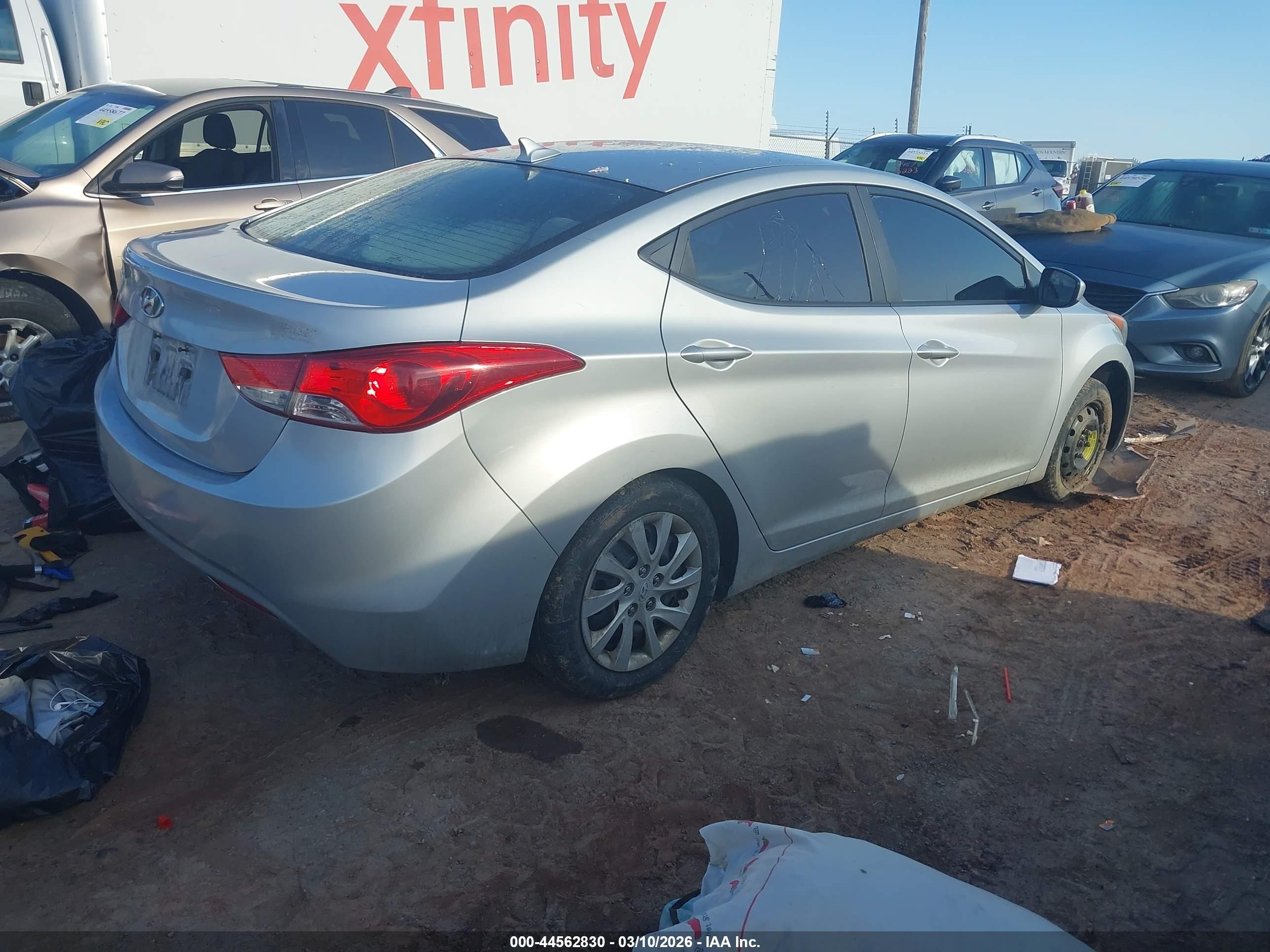 2011 Hyundai Elantra Gls Gray vin: 5NPDH4AE1BH029816