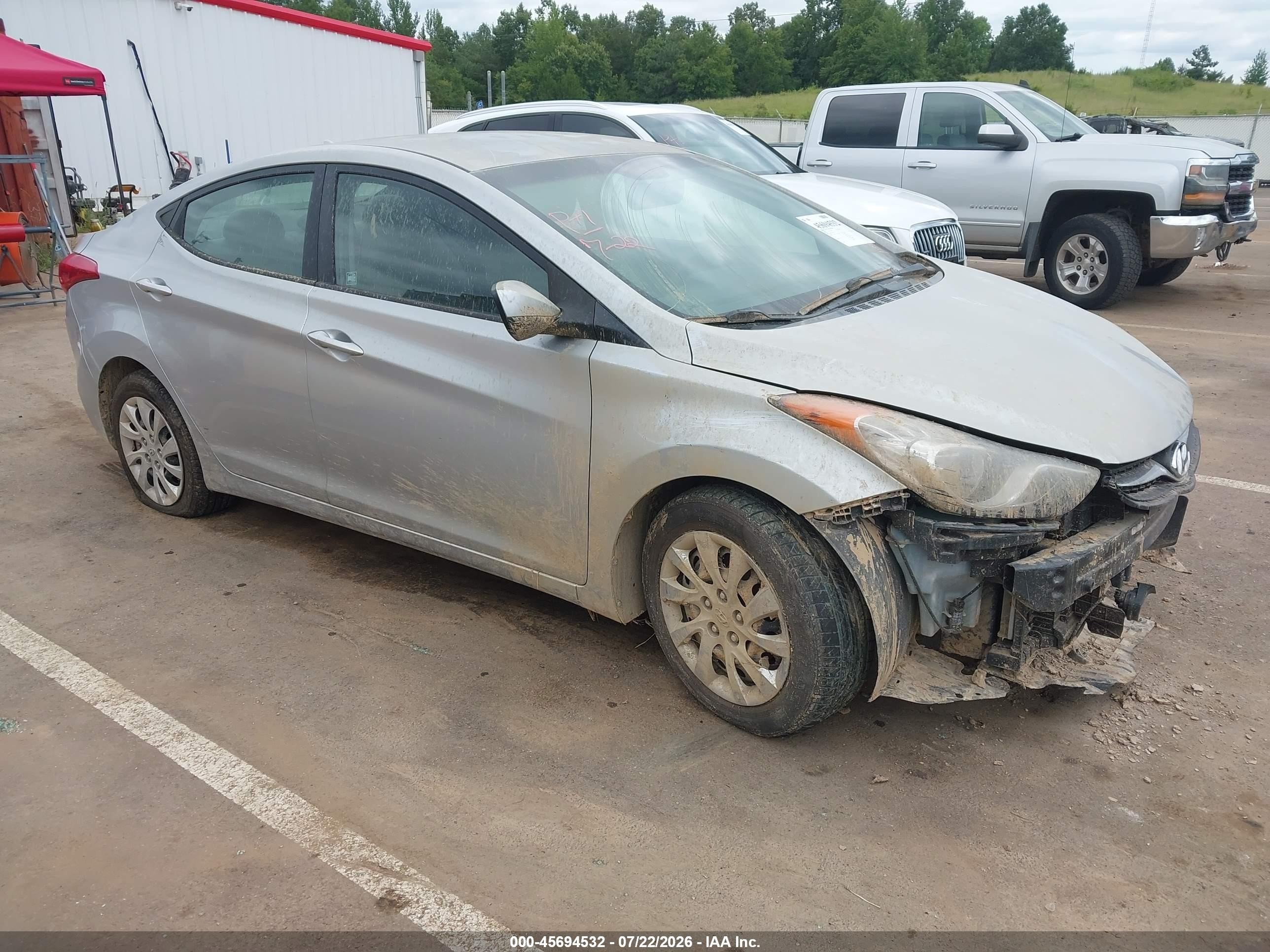 2011 Hyundai Elantra Gls Silver vin: 5NPDH4AE1BH031548
