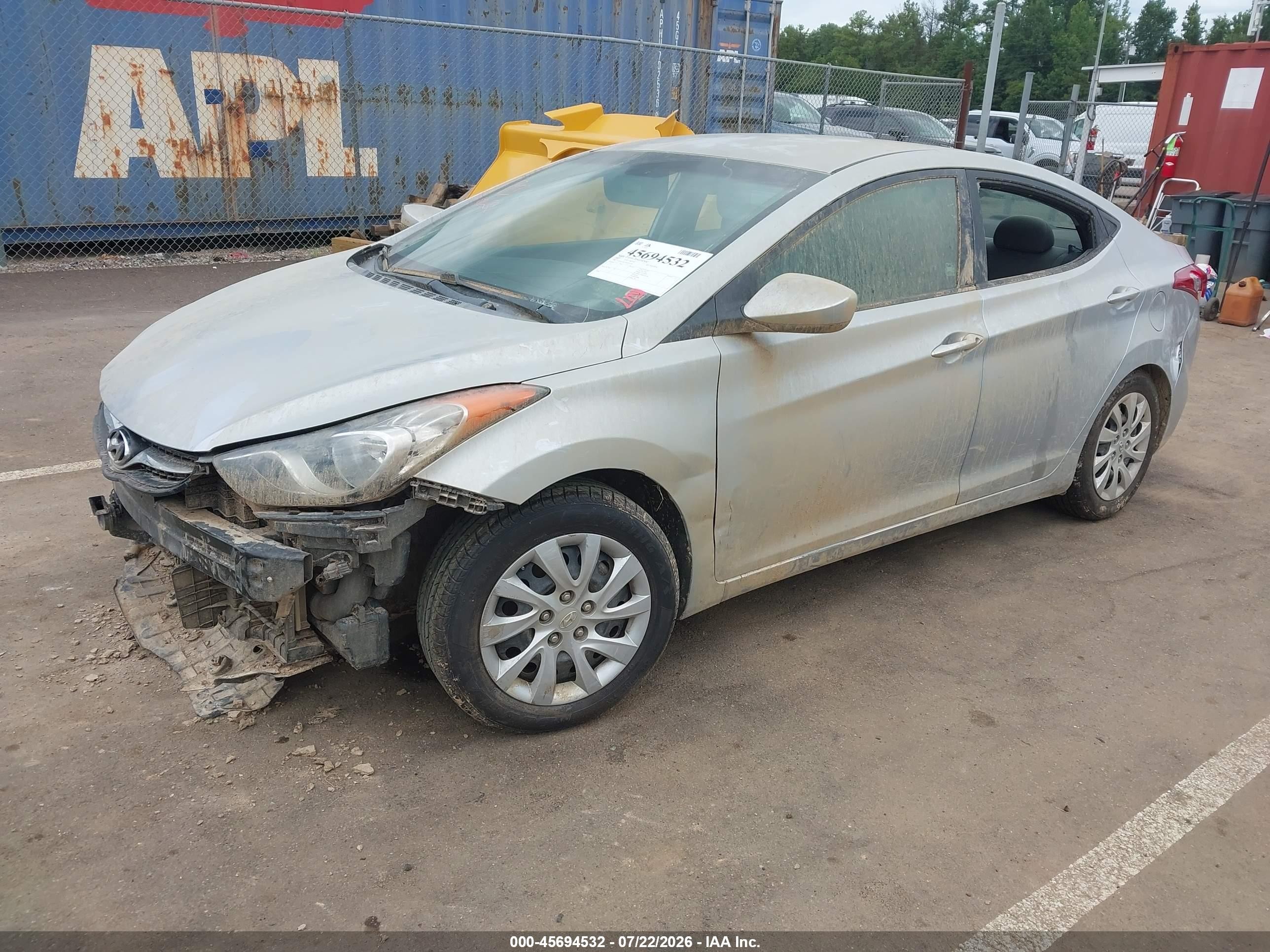 2011 Hyundai Elantra Gls Silver vin: 5NPDH4AE1BH031548