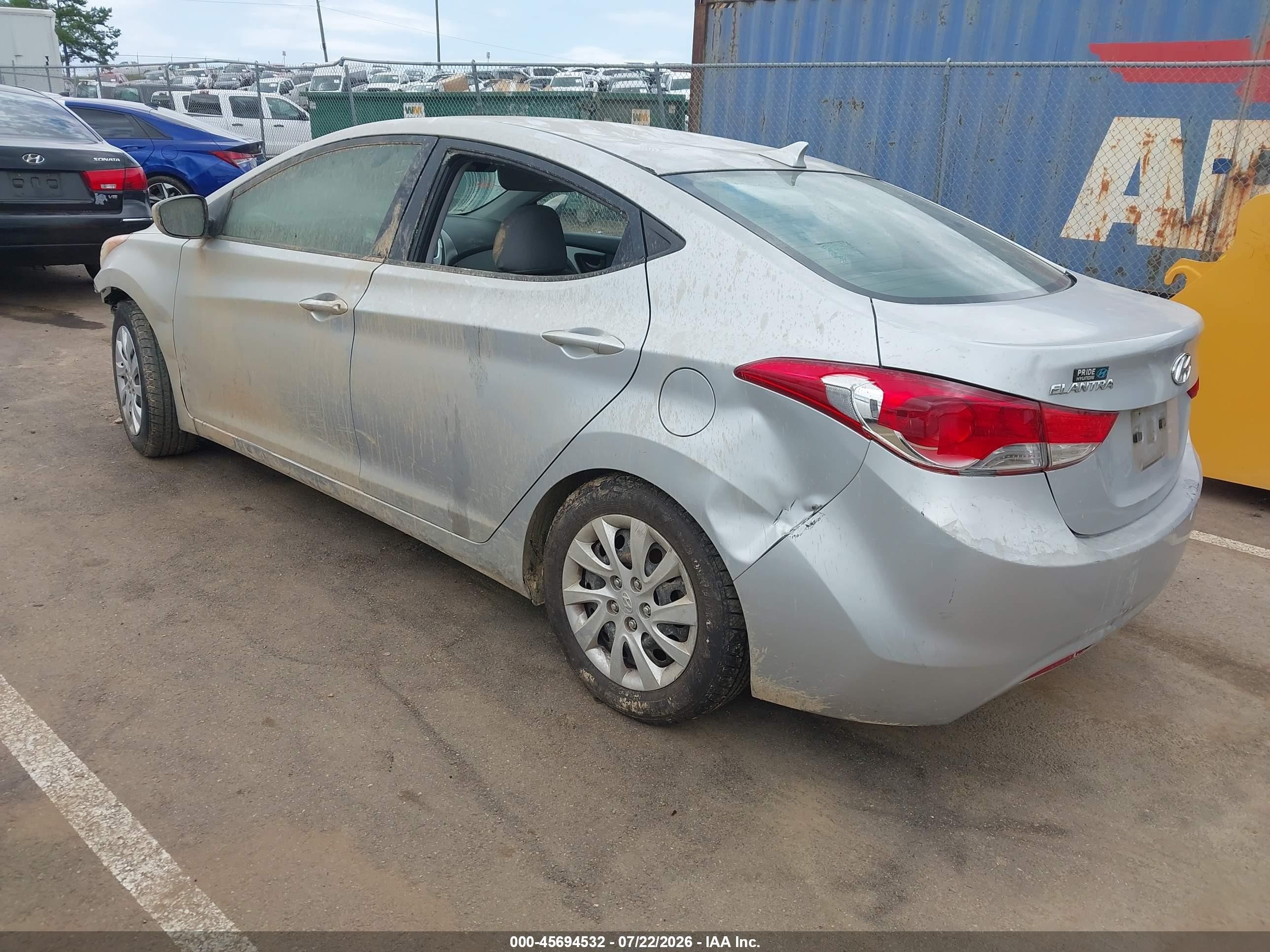 2011 Hyundai Elantra Gls Silver vin: 5NPDH4AE1BH031548
