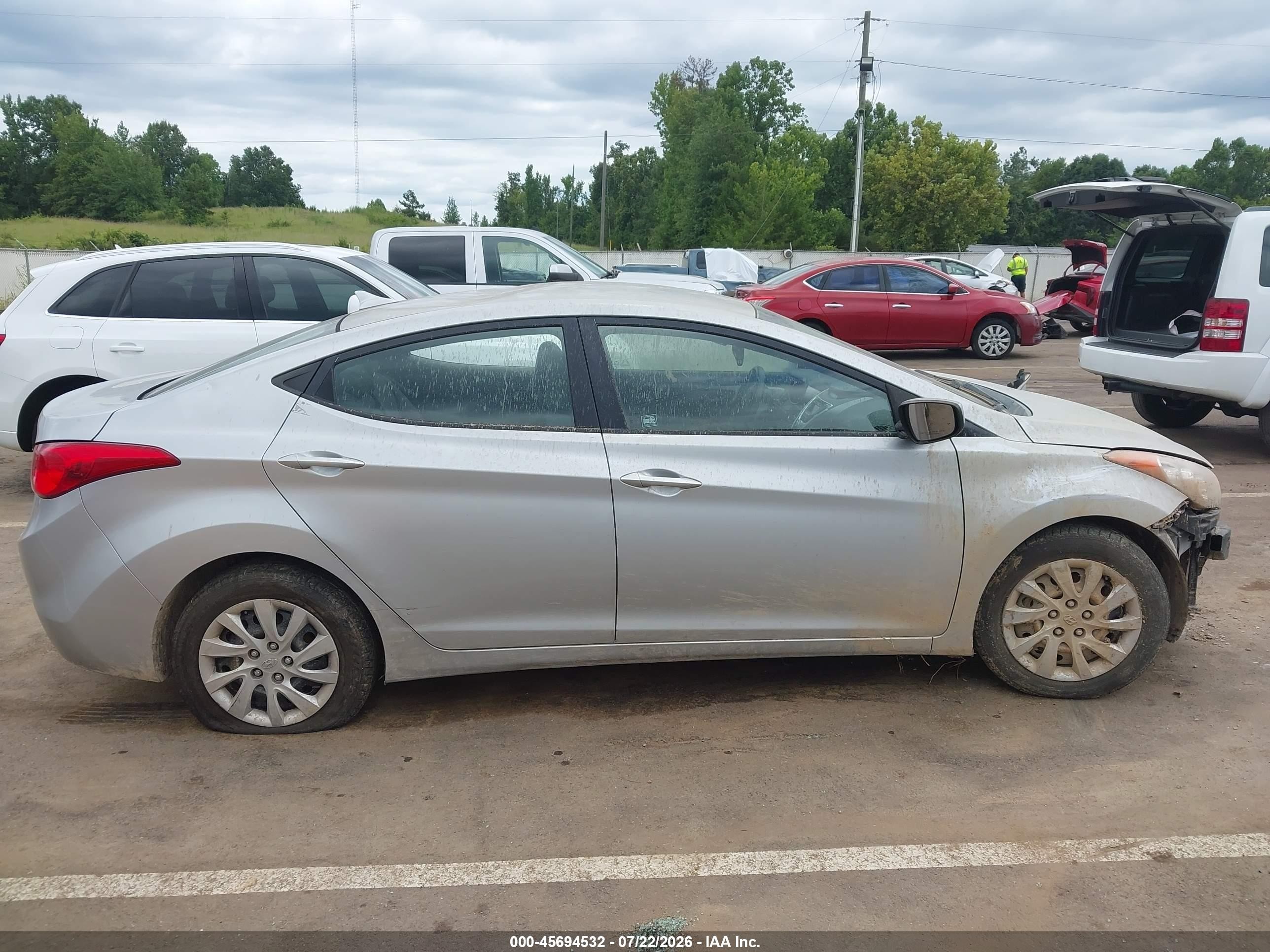 2011 Hyundai Elantra Gls Silver vin: 5NPDH4AE1BH031548