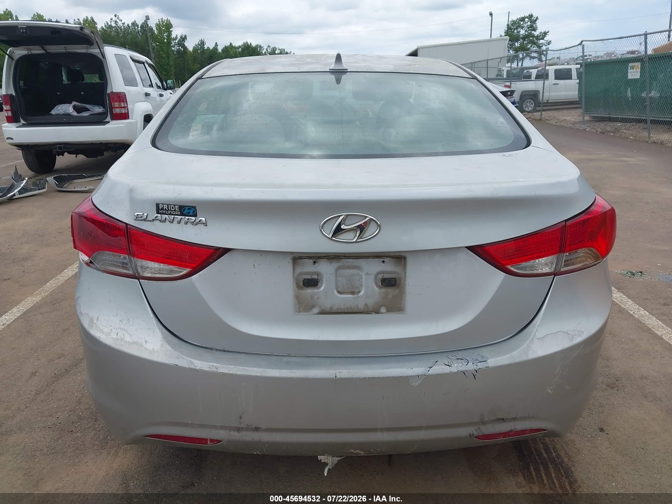 2011 Hyundai Elantra Gls Silver vin: 5NPDH4AE1BH031548