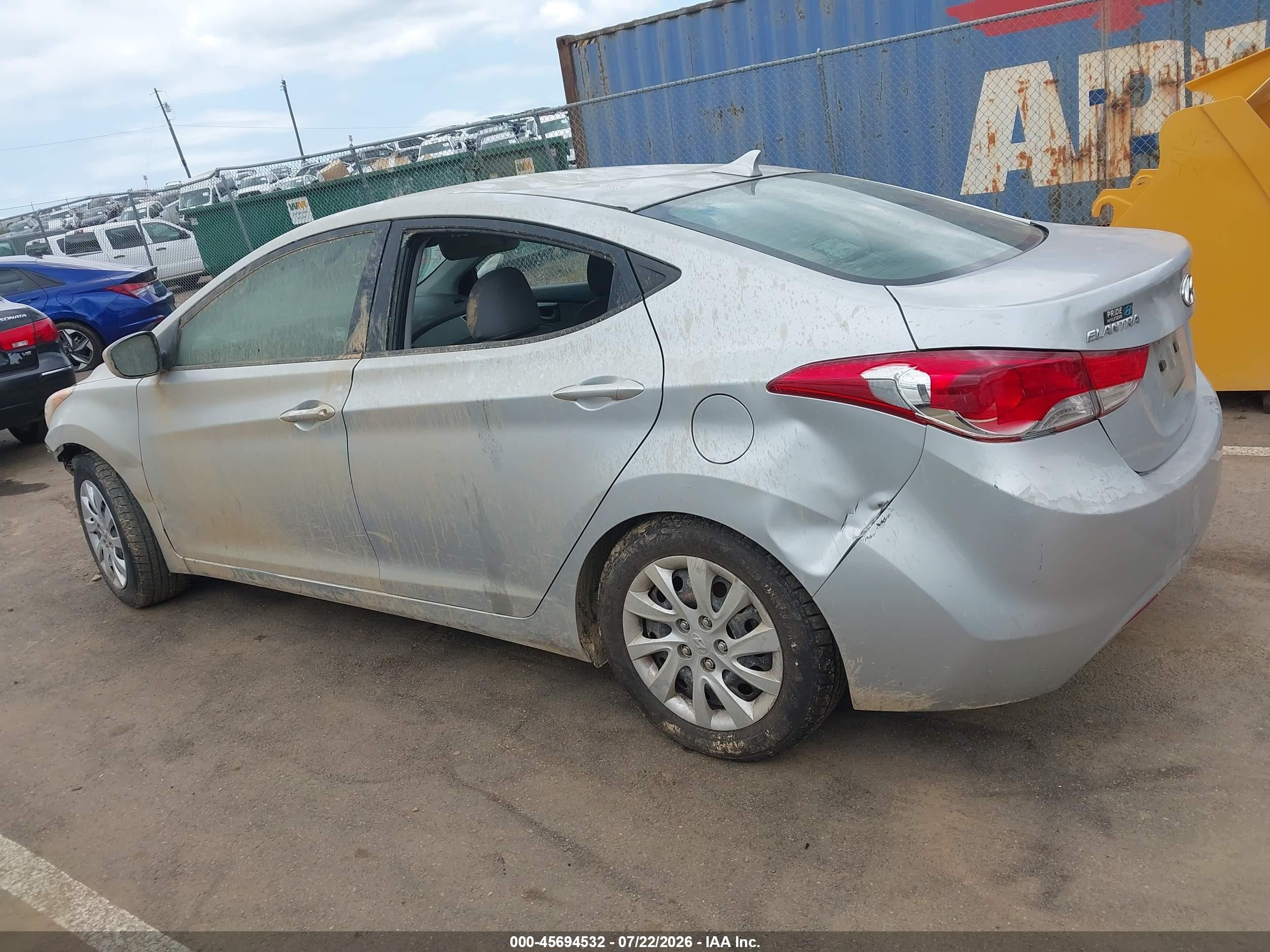 2011 Hyundai Elantra Gls Silver vin: 5NPDH4AE1BH031548