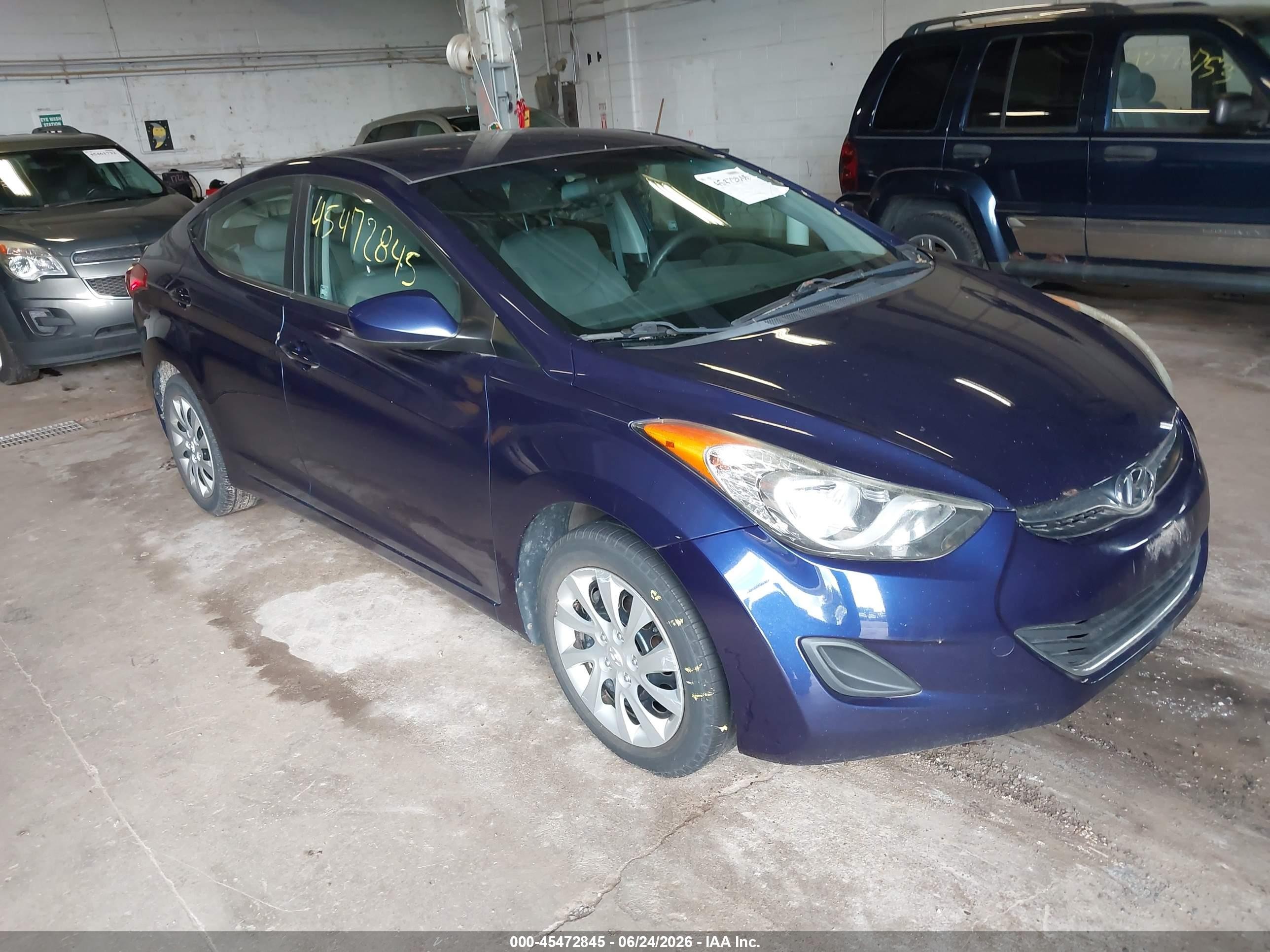 2011 Hyundai Elantra Gls Blue vin: 5NPDH4AE1BH035275